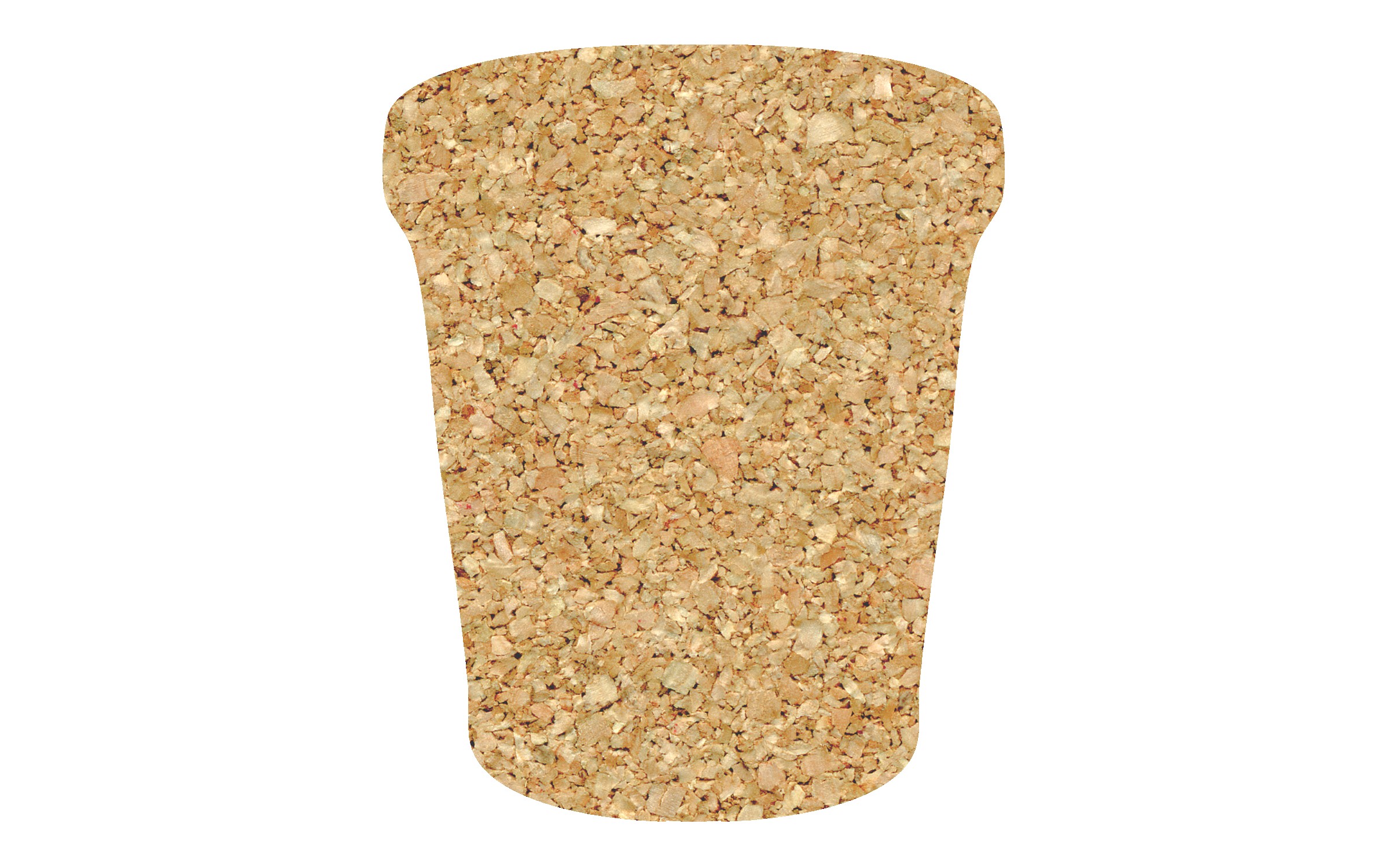 Picture of 5" Standard Cork Trash Can Coaster
