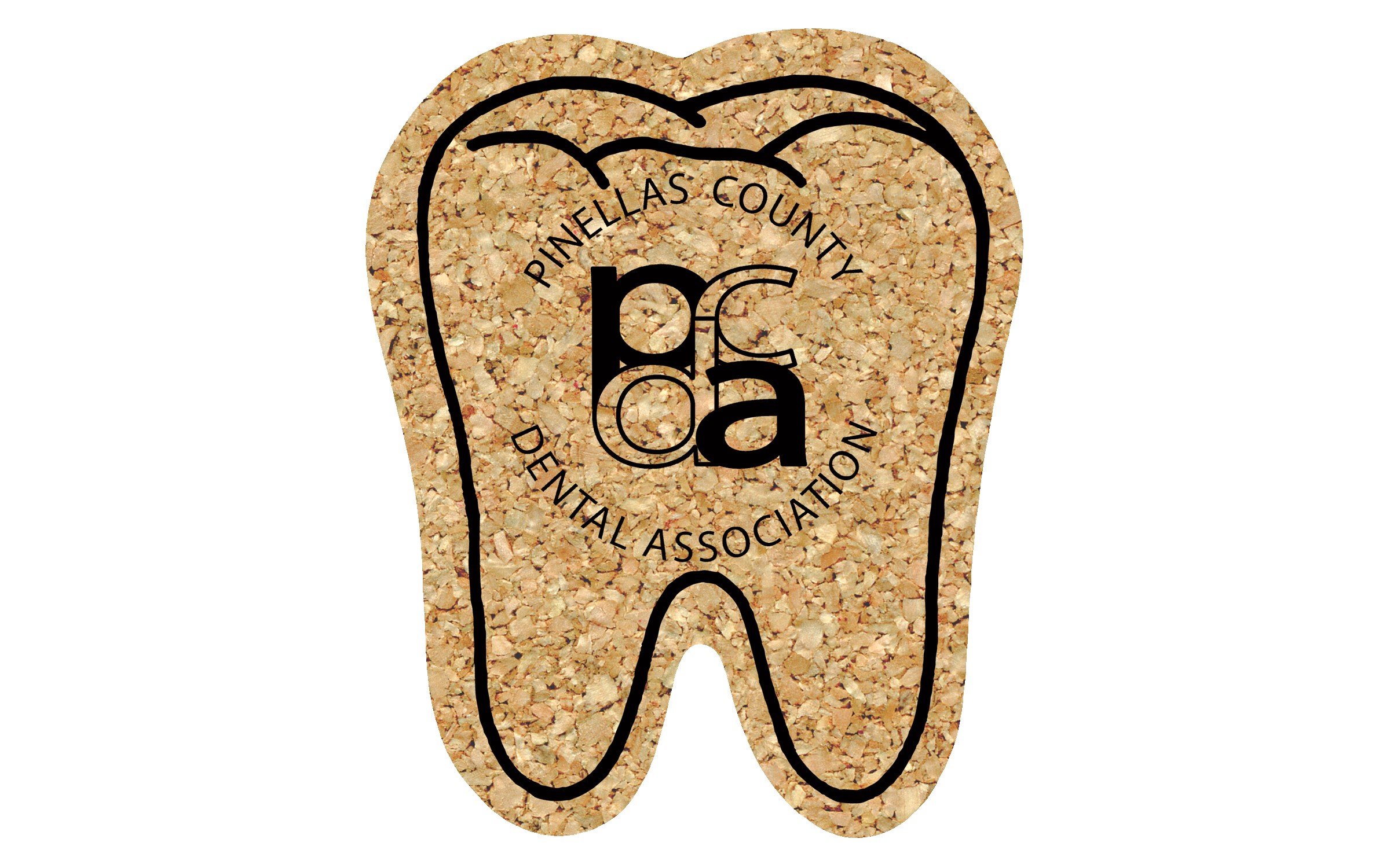 Picture of 5" Standard Cork Tooth Coaster