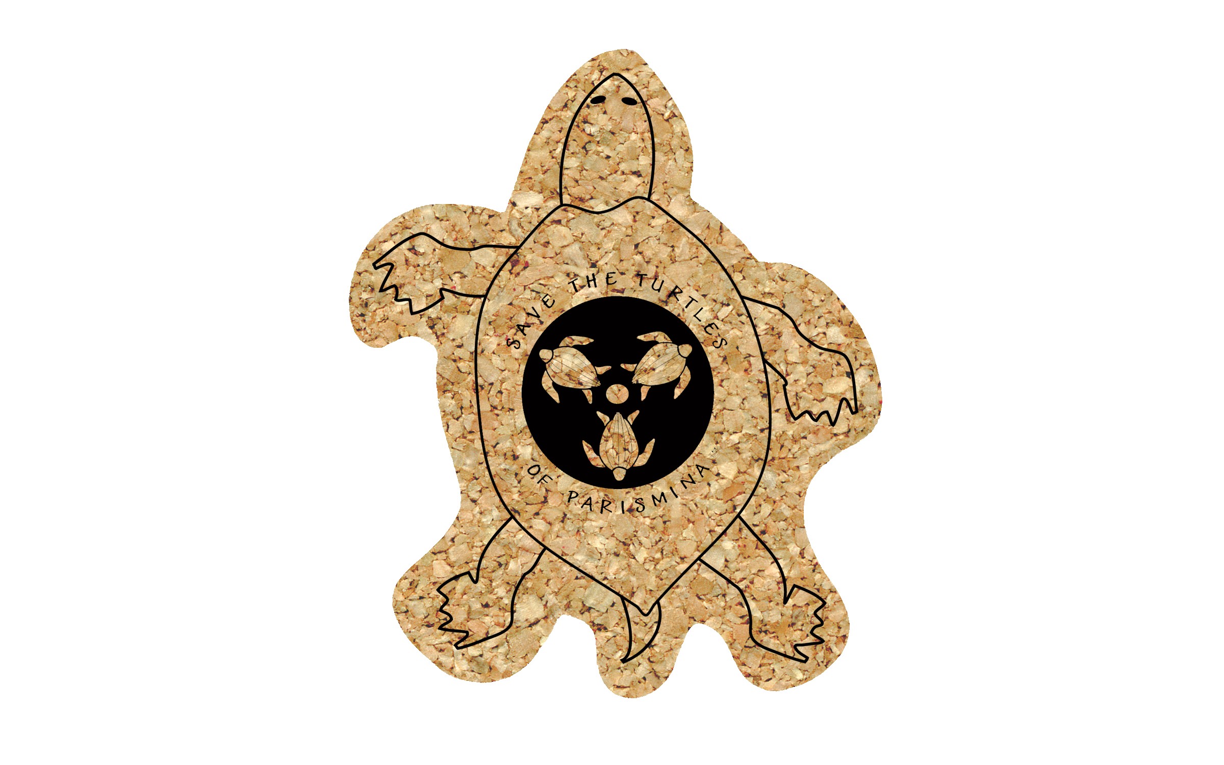 Picture of 5" Standard Cork Turtle Coaster