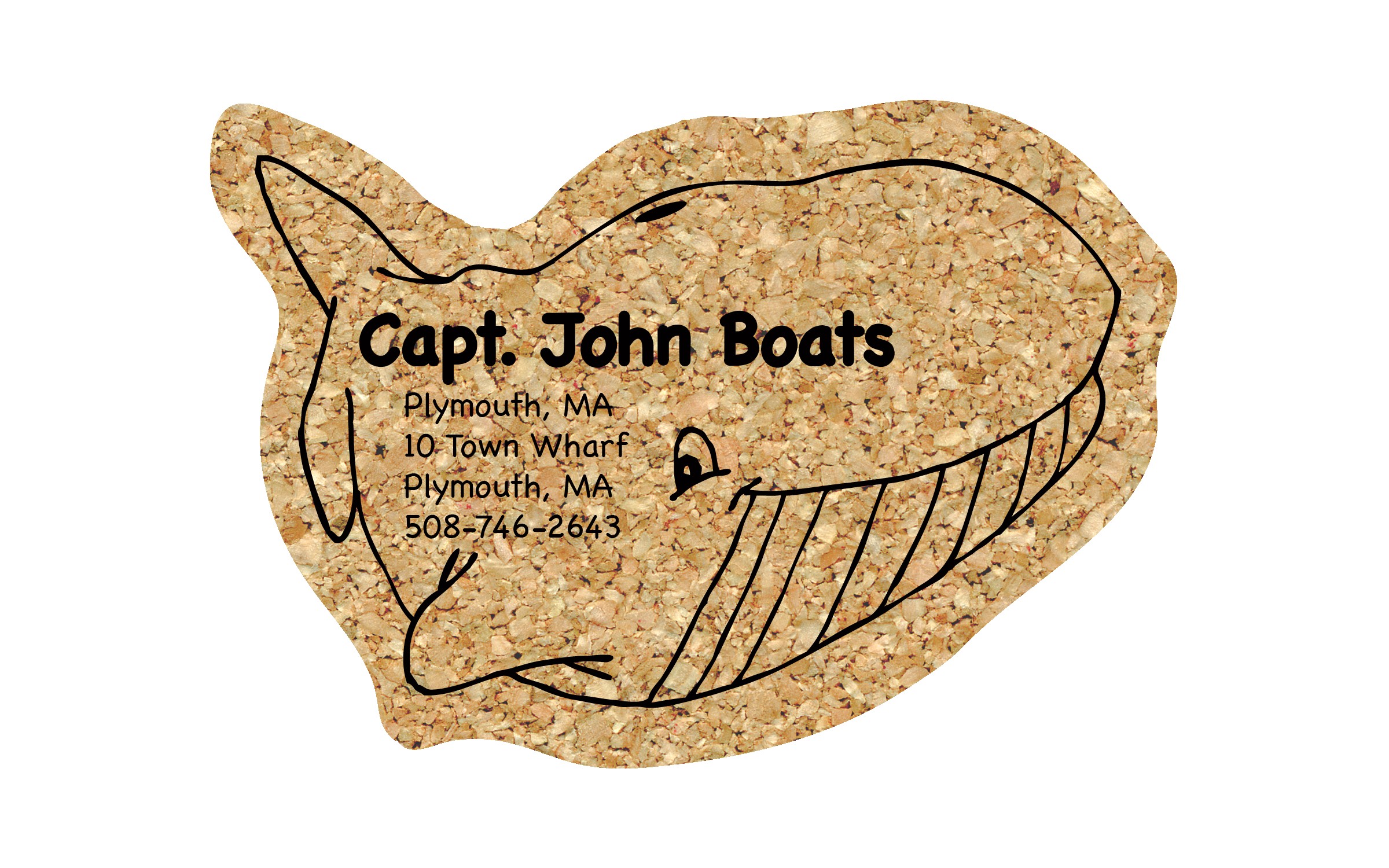 Picture of 5" Standard Cork Whale Coaster
