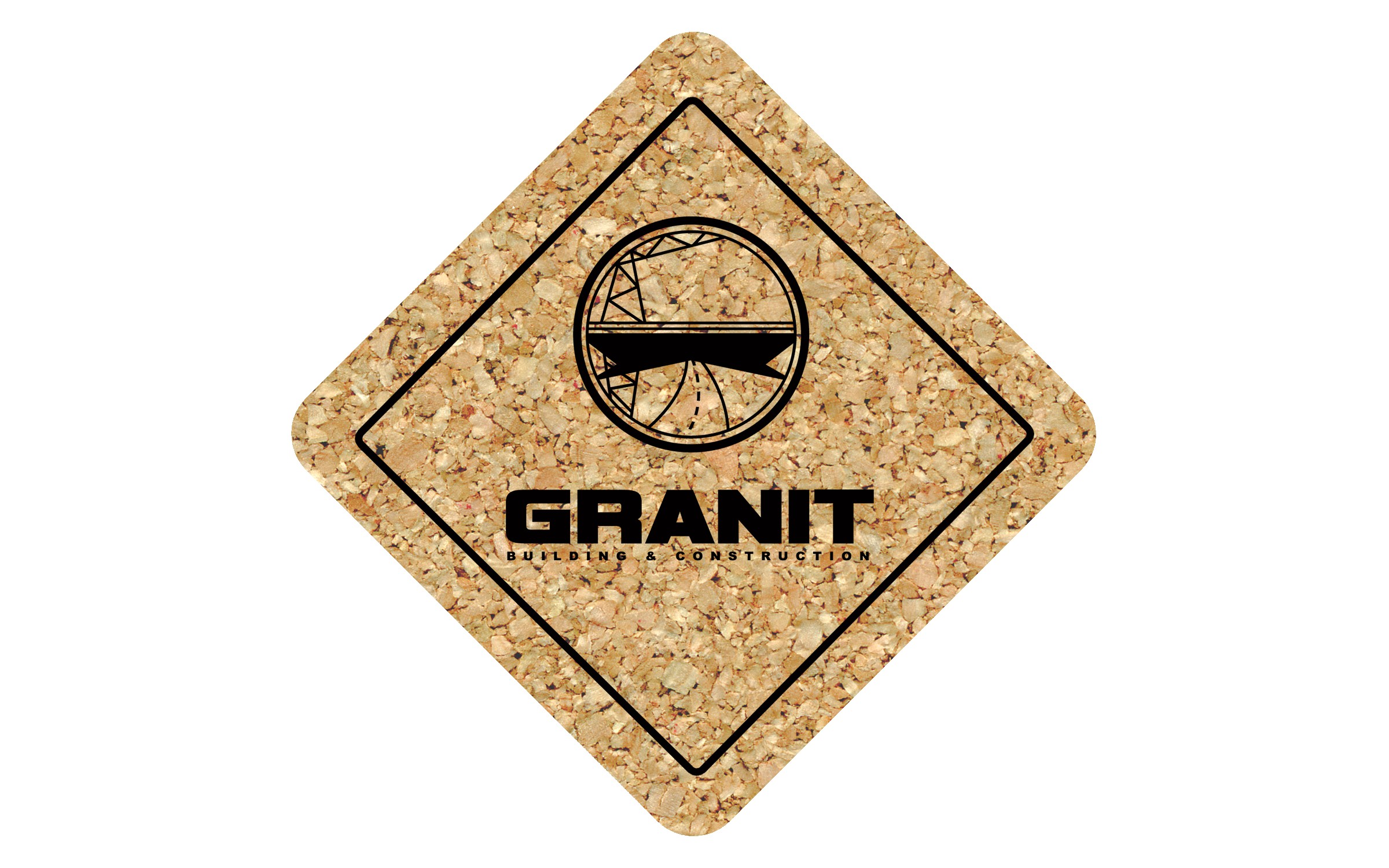 Picture of 6" Jumbo/King Cork Diamond Coaster