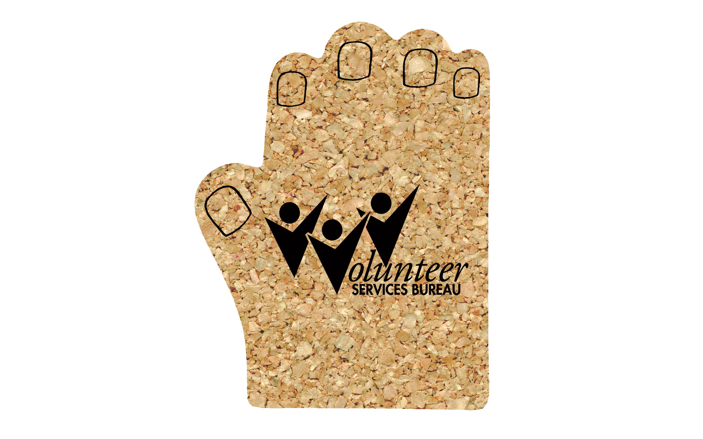 Picture of 6" Jumbo/King Hand Cork Coaster