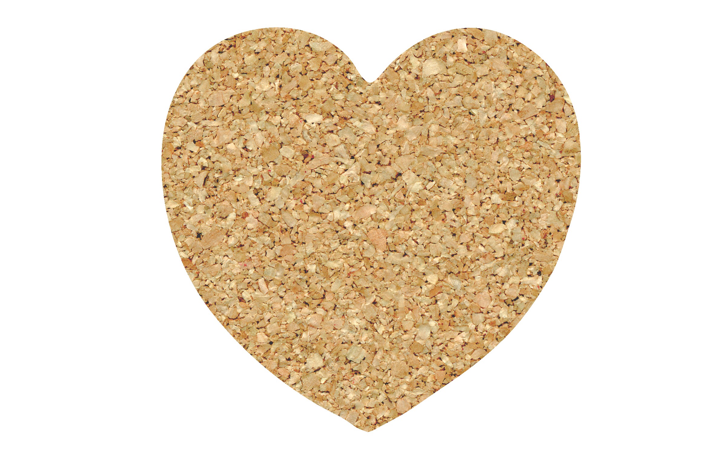 Picture of 6" Jumbo/King Cork Heart Coaster