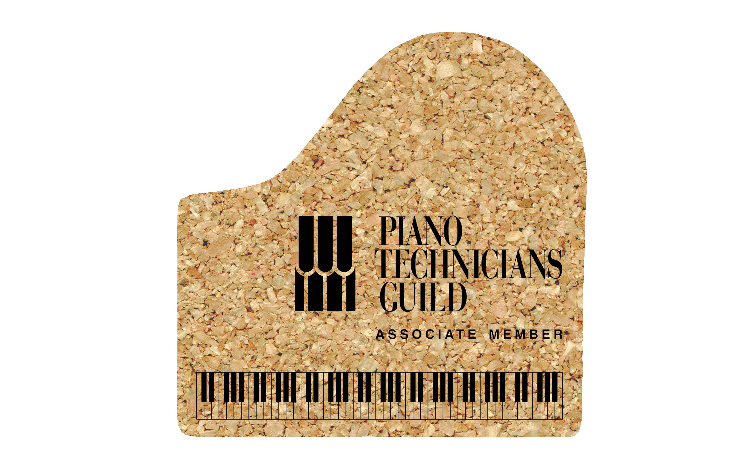 Picture of 6" Jumbo/King CorkPiano Coaster