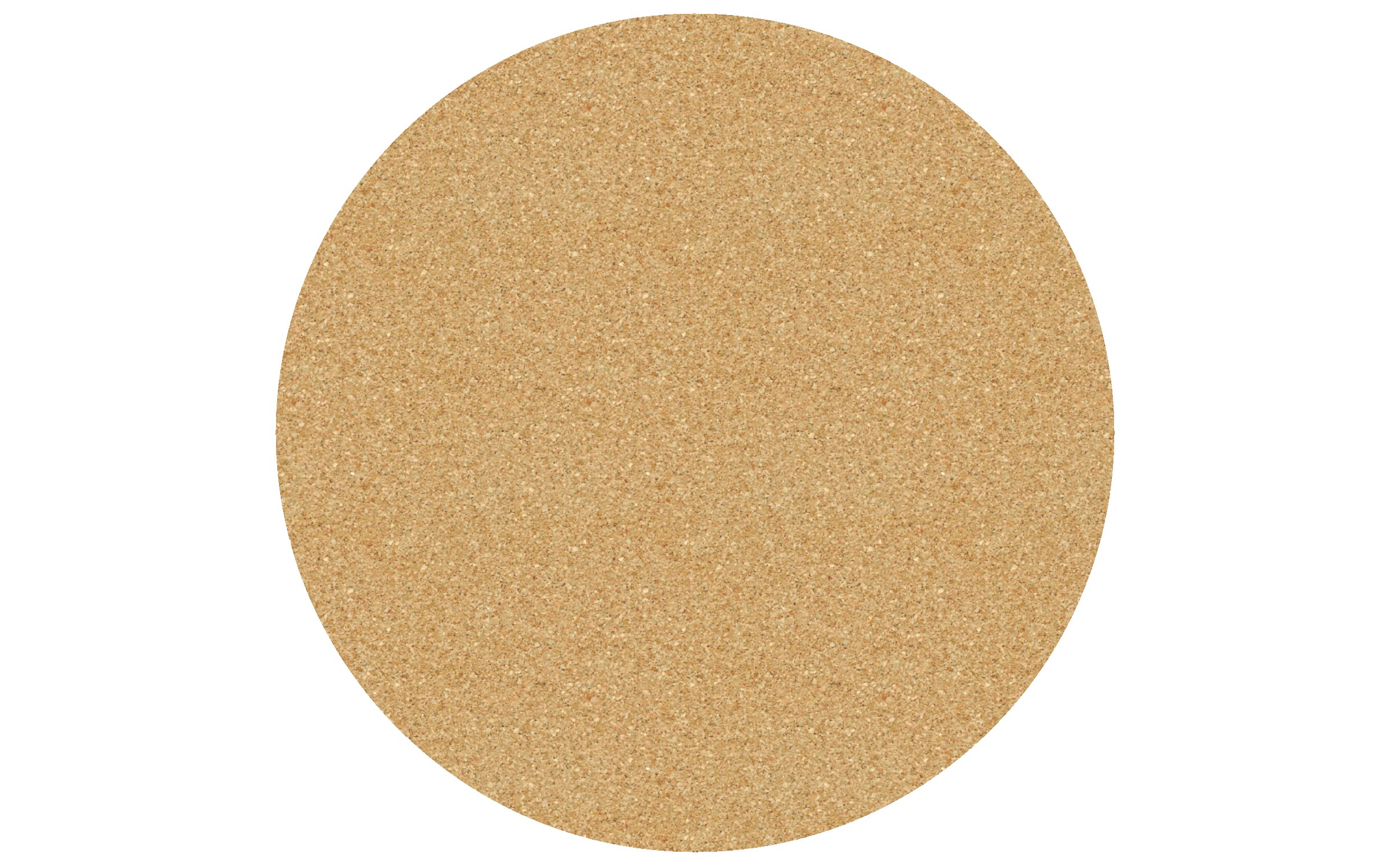 Picture of 8" Diameter Circle Soft Cork Mat
