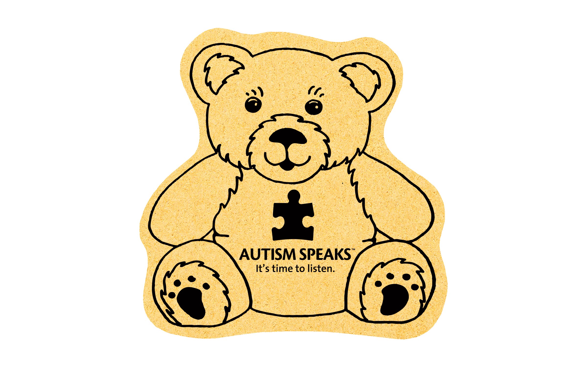 Picture of 5" Standard Compressed Teddy Bear Sponge