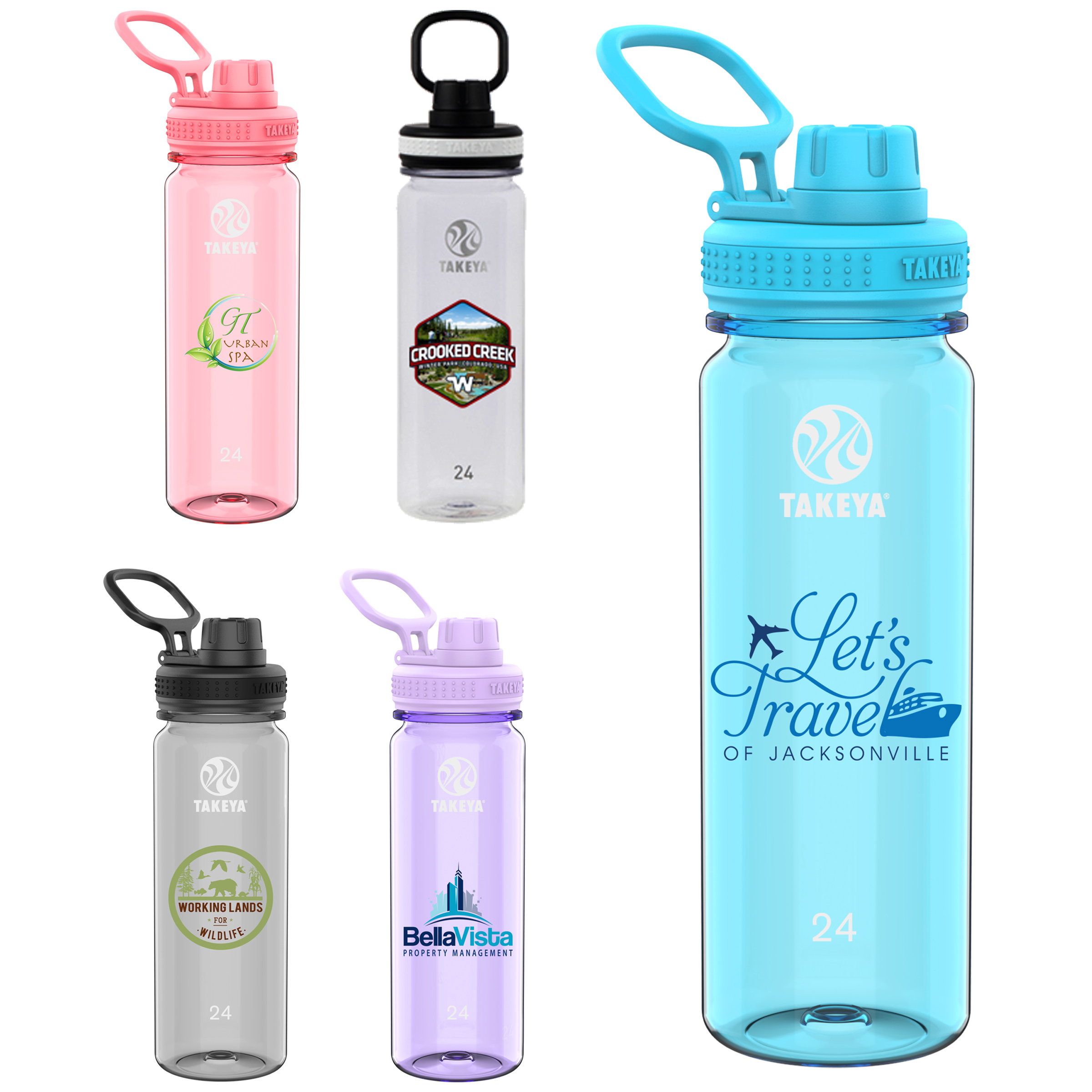 Picture of Takeya® 24 Oz. Tritan™ Bottle w/Spout Lid
