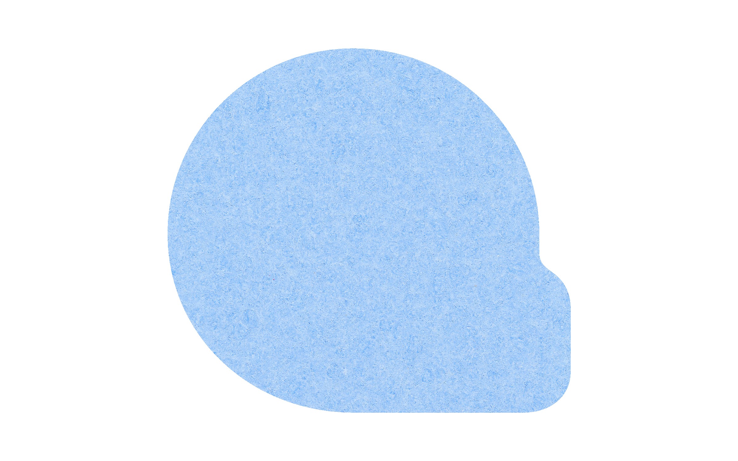 Picture of 5" Standard Compressed Football Helmet Sponge