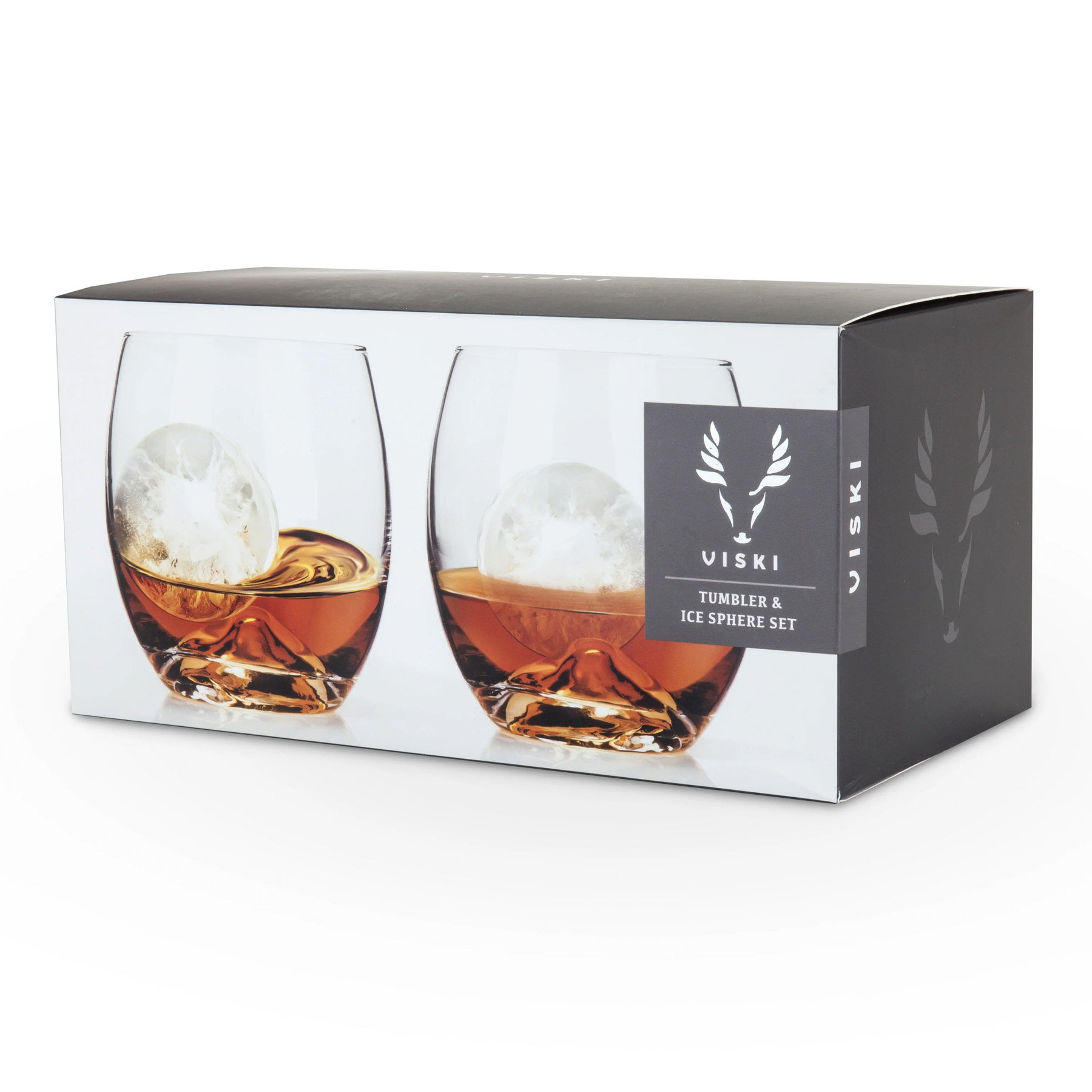 Picture of Viski Glacier Rocks® 4-Piece Ice Ball Mold And Tumbler Set