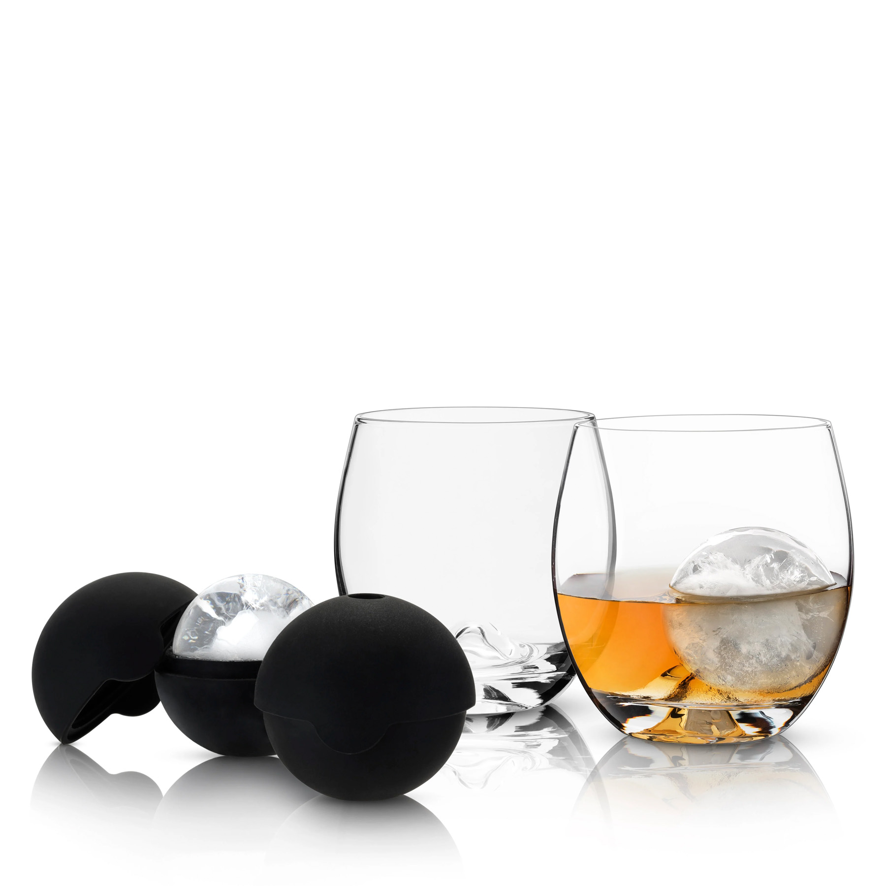 Picture of Viski Glacier Rocks® 4-Piece Ice Ball Mold And Tumbler Set
