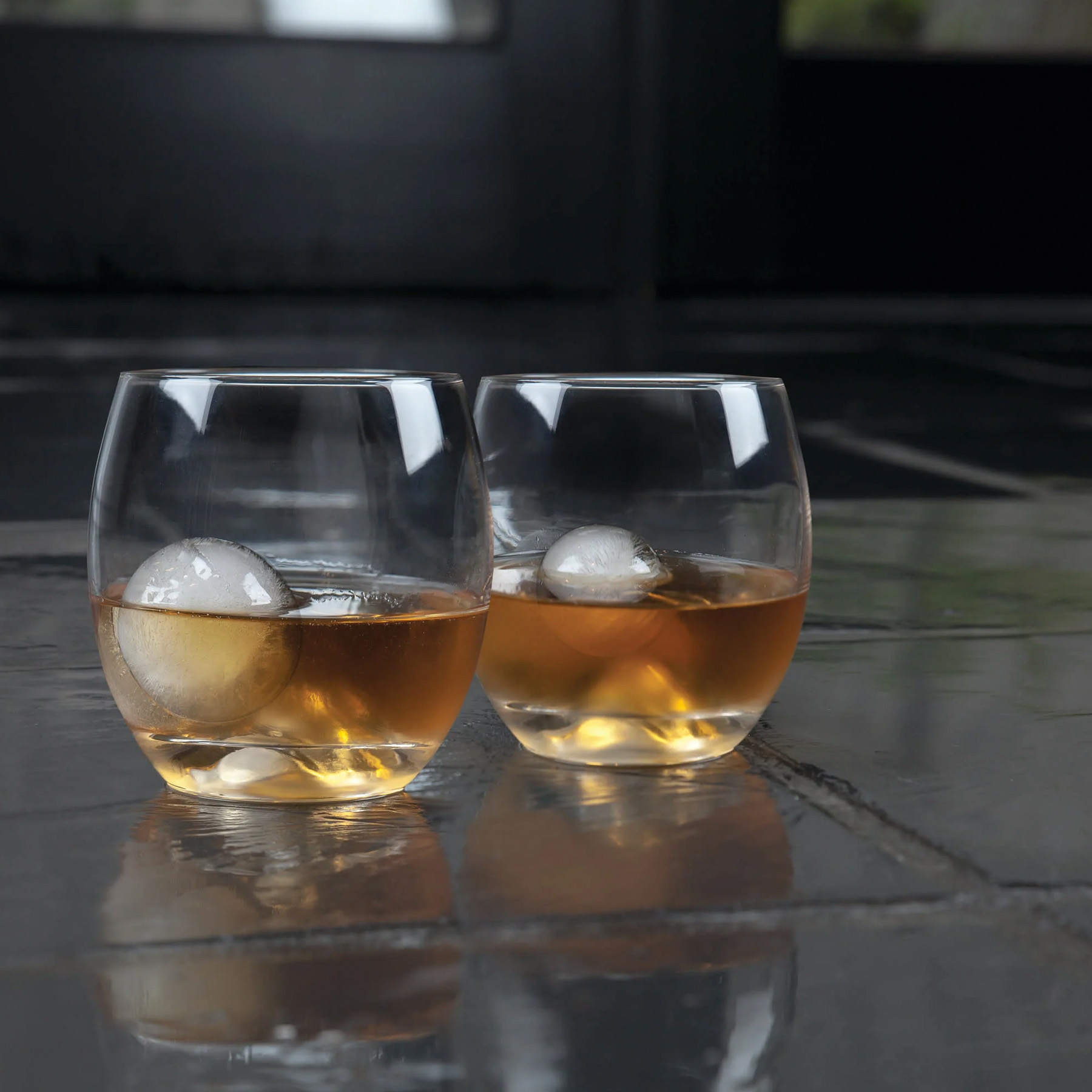 Picture of Viski Glacier Rocks® 4-Piece Ice Ball Mold And Tumbler Set