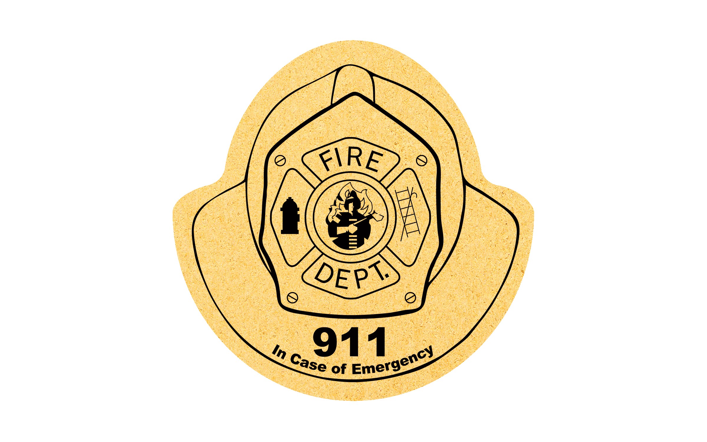 Picture of 5" Standard Compressed Fire Helmet Sponge