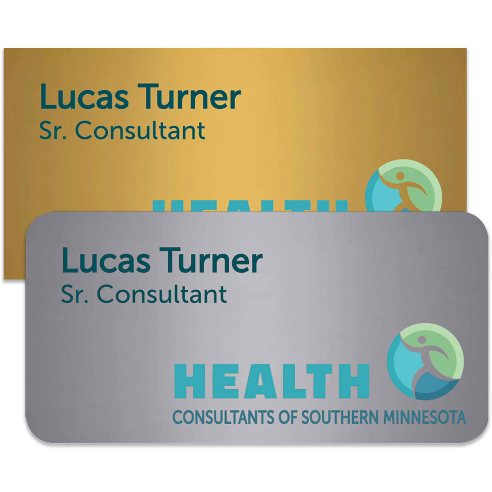 Picture of Charleston Plastic Name Badge (Standard Size 1-1/2" x 3")