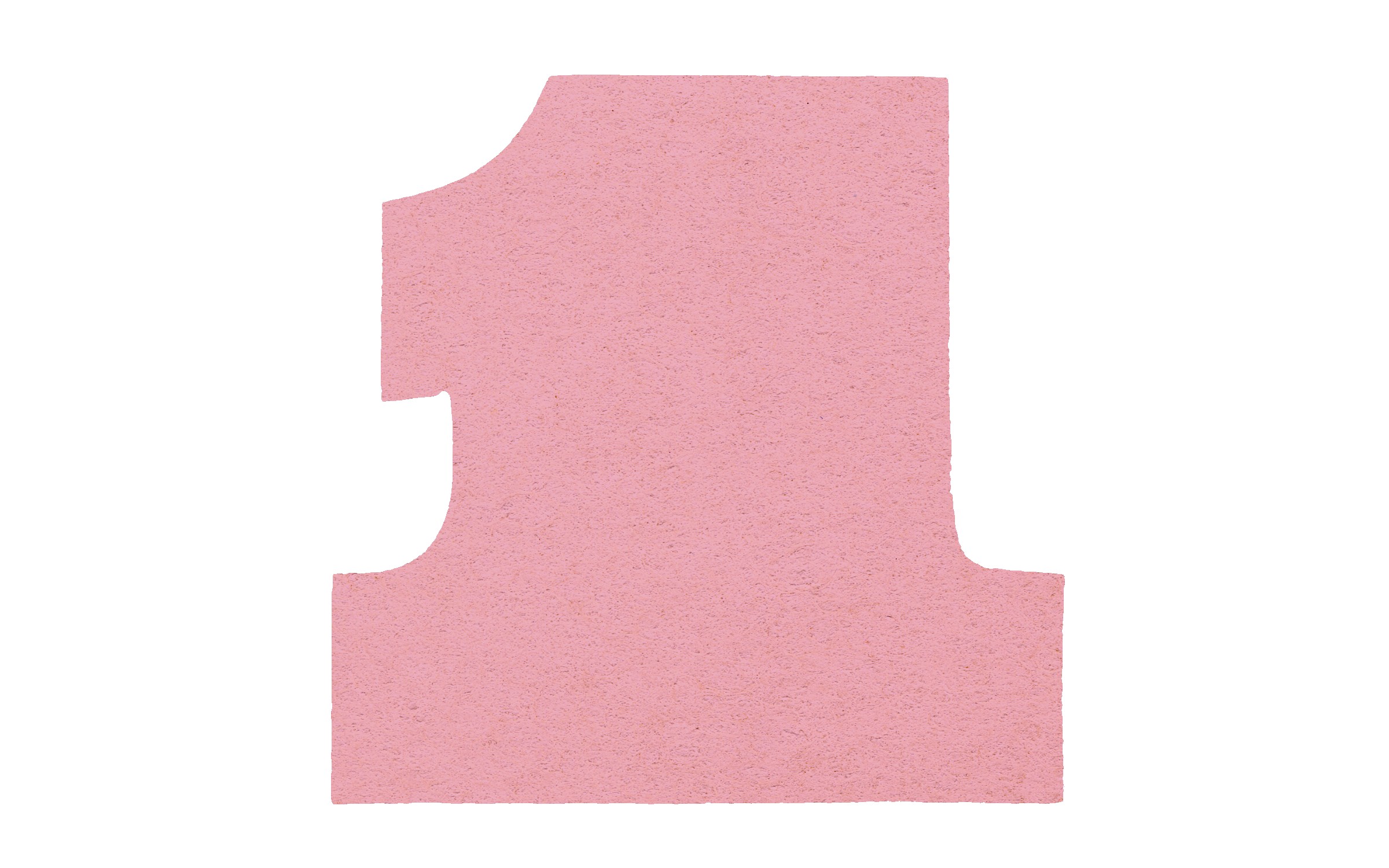 Picture of 5" Standard Compressed Number One Shape Sponge