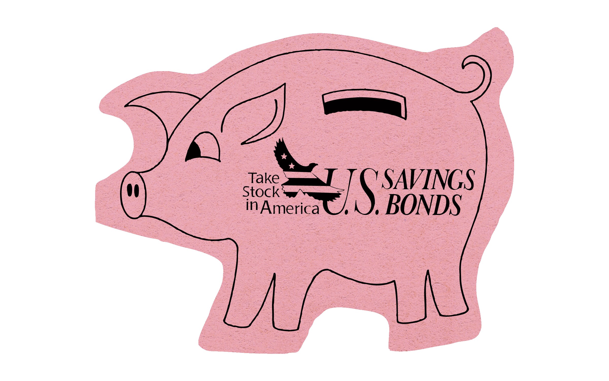 Picture of 5" Standard Compressed Piggy Bank Sponge