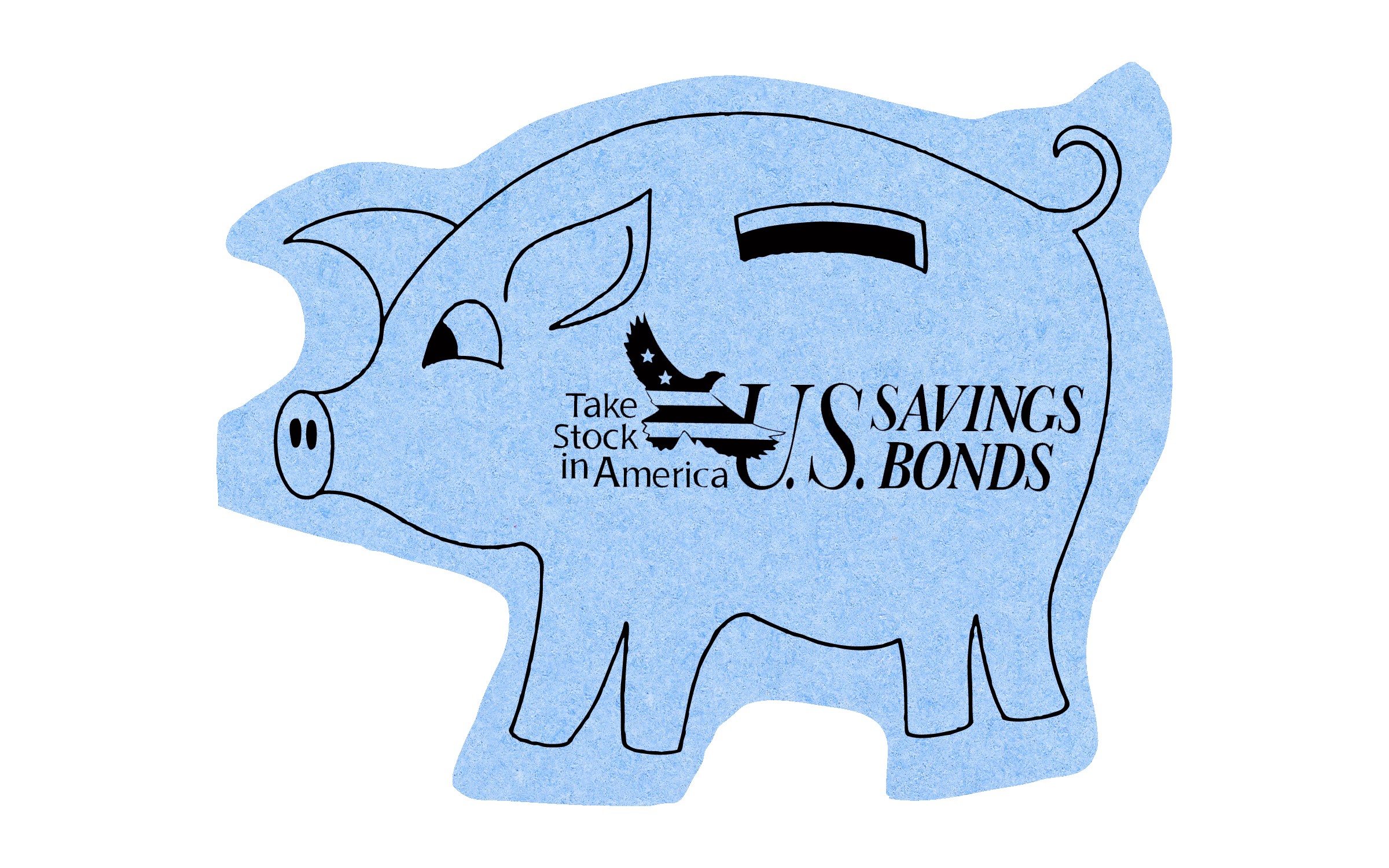 Picture of 5" Standard Compressed Piggy Bank Sponge