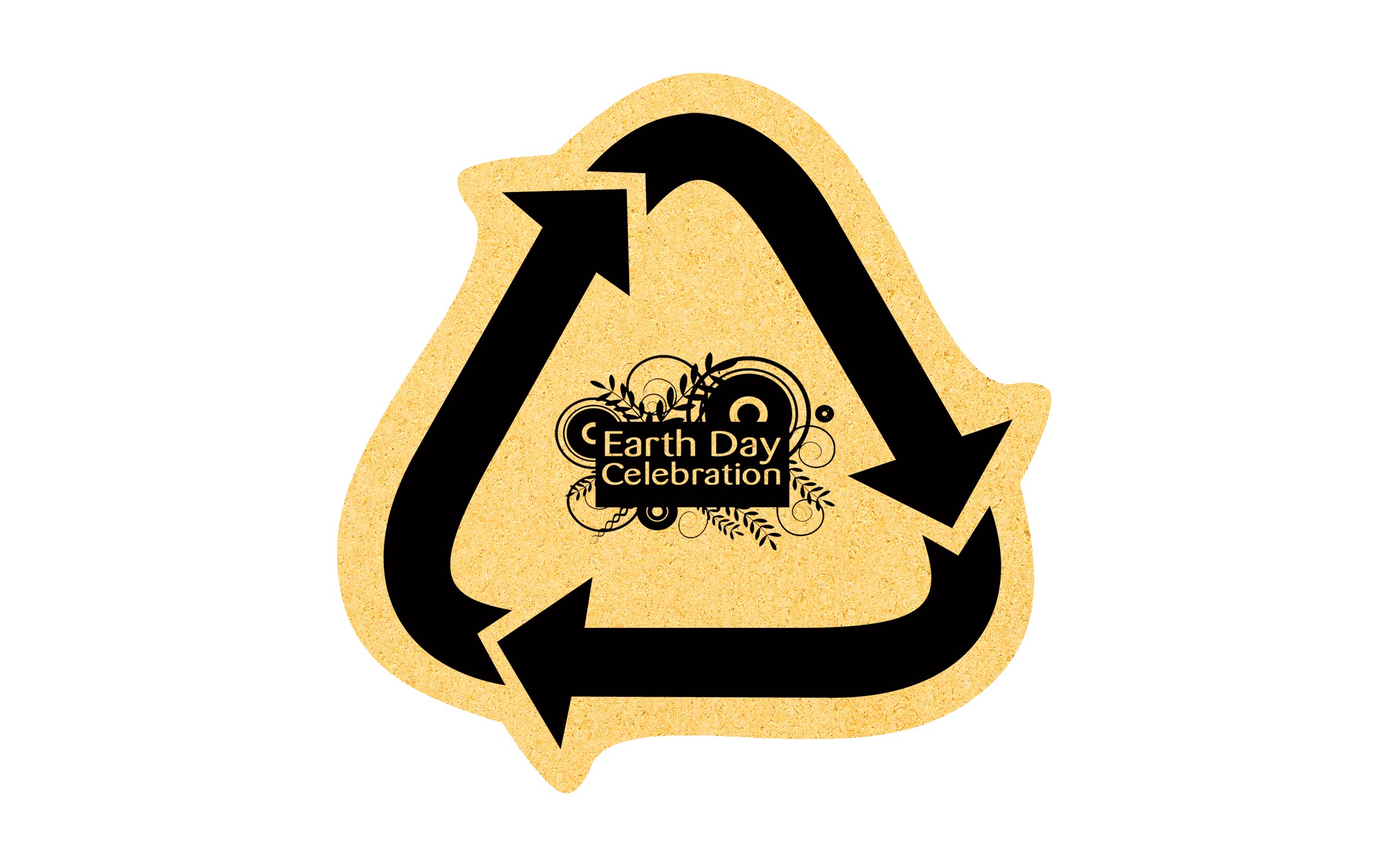 Picture of 5" Standard Compressed Recycle Arrows Sponge