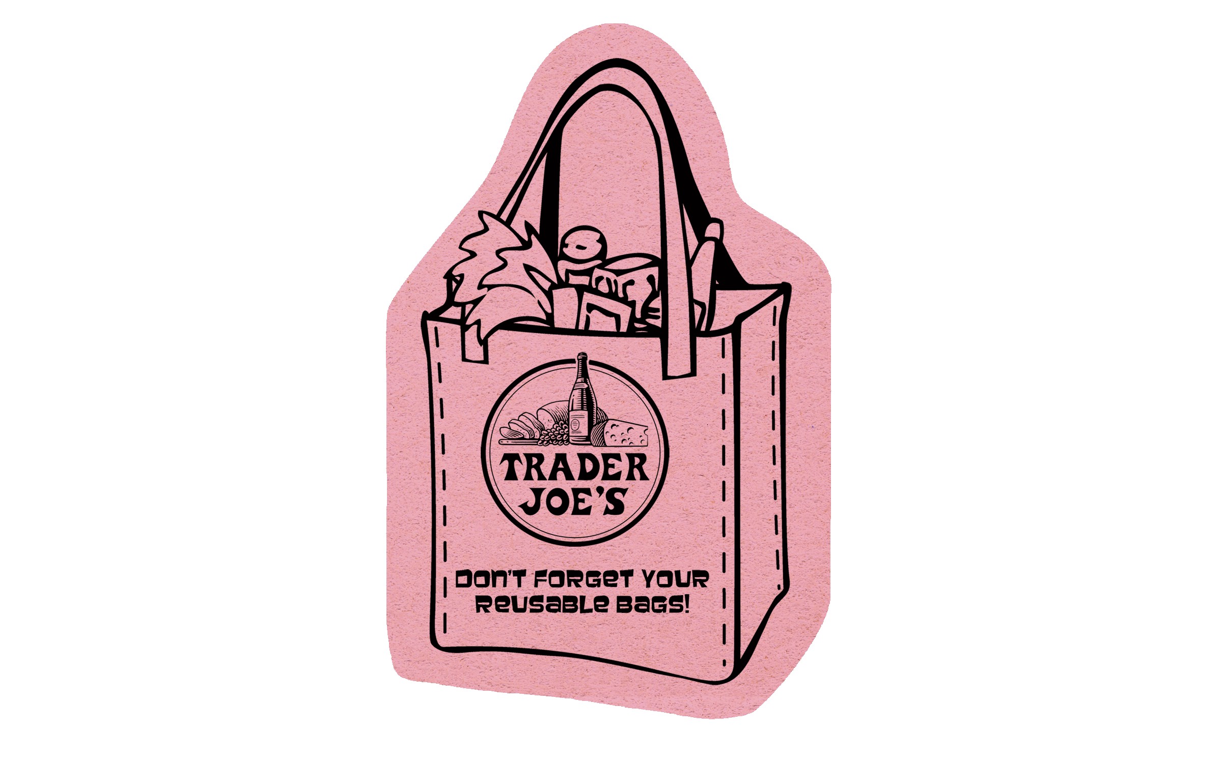 Picture of 5" Standard Compressed Tote Bag Compressed Sponge