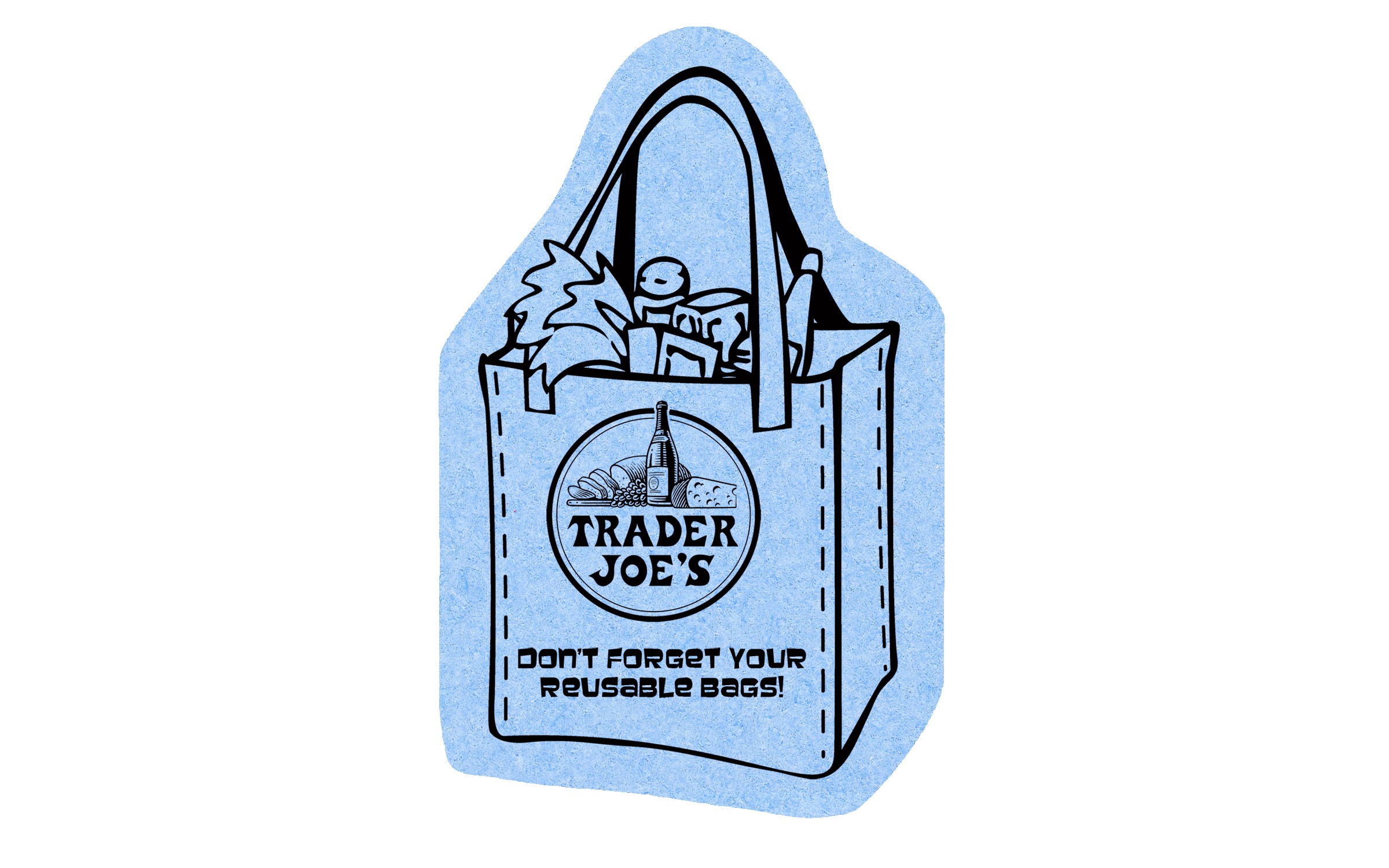 Picture of 5" Standard Compressed Tote Bag Compressed Sponge