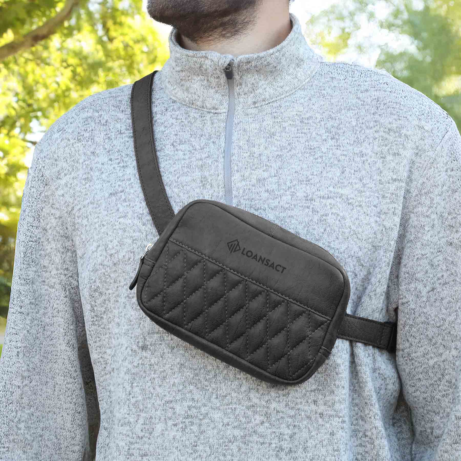 Picture of Brea Canyon Leather Cross Body Bag