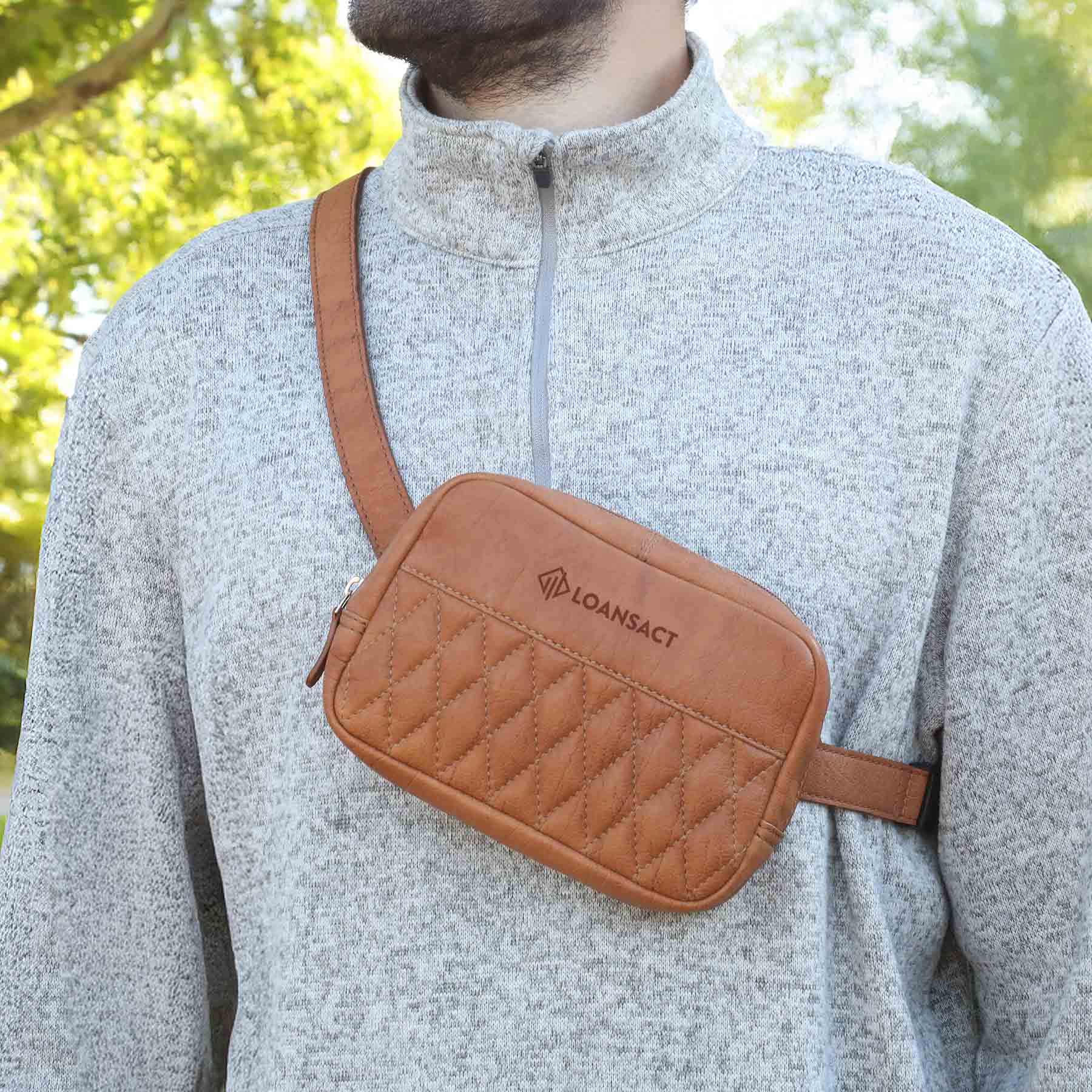 Picture of Brea Canyon Leather Cross Body Bag