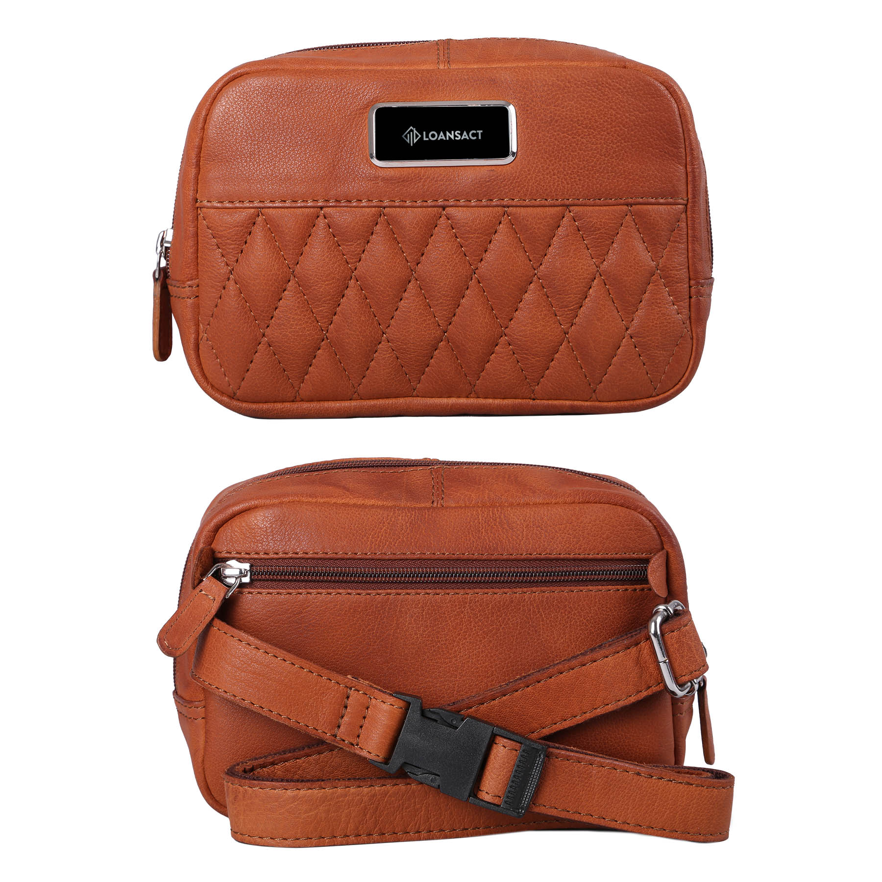 Picture of Brea Canyon Leather Cross Body Bag