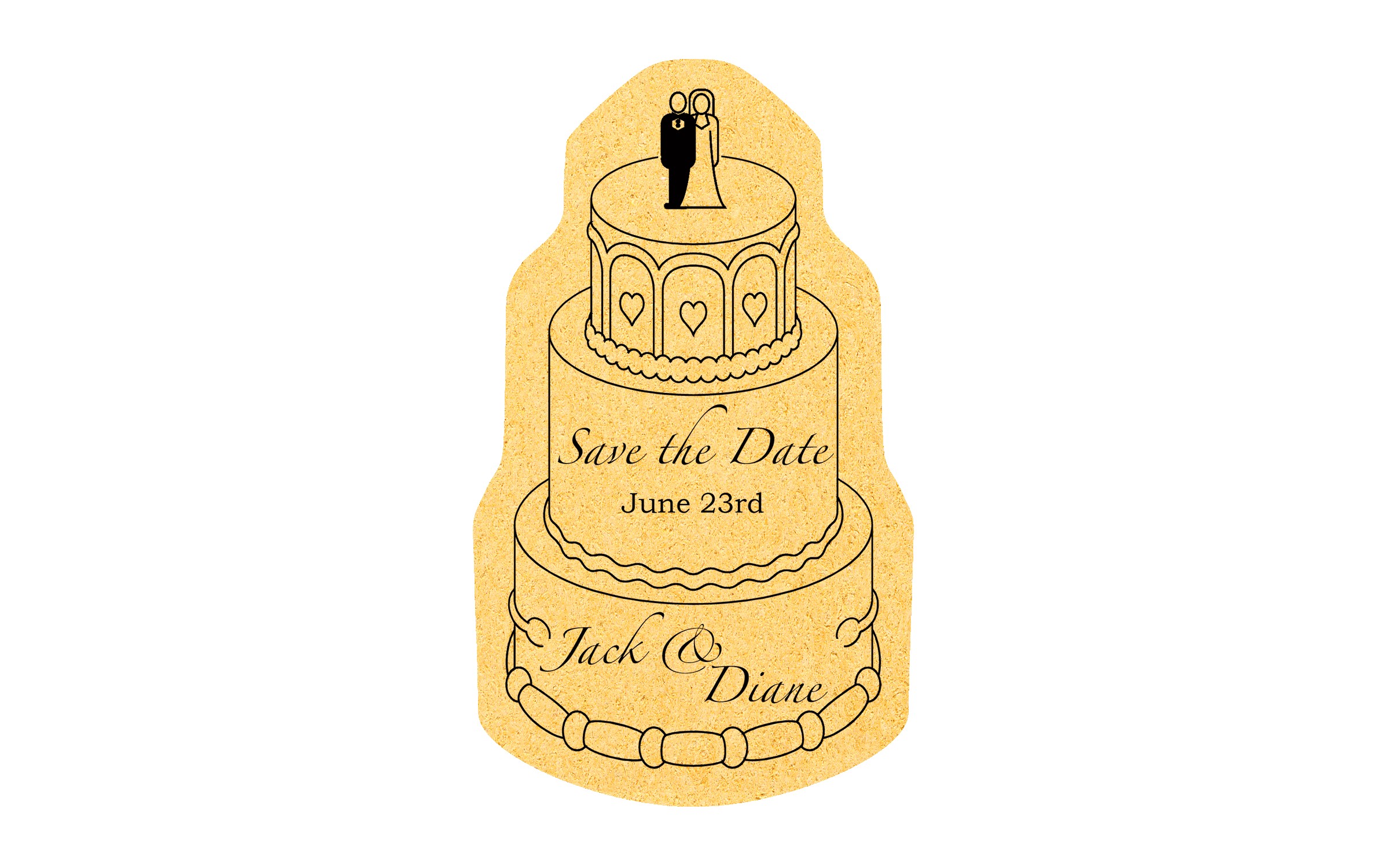 Picture of 5" Standard Compressed Wedding Cake Sponge