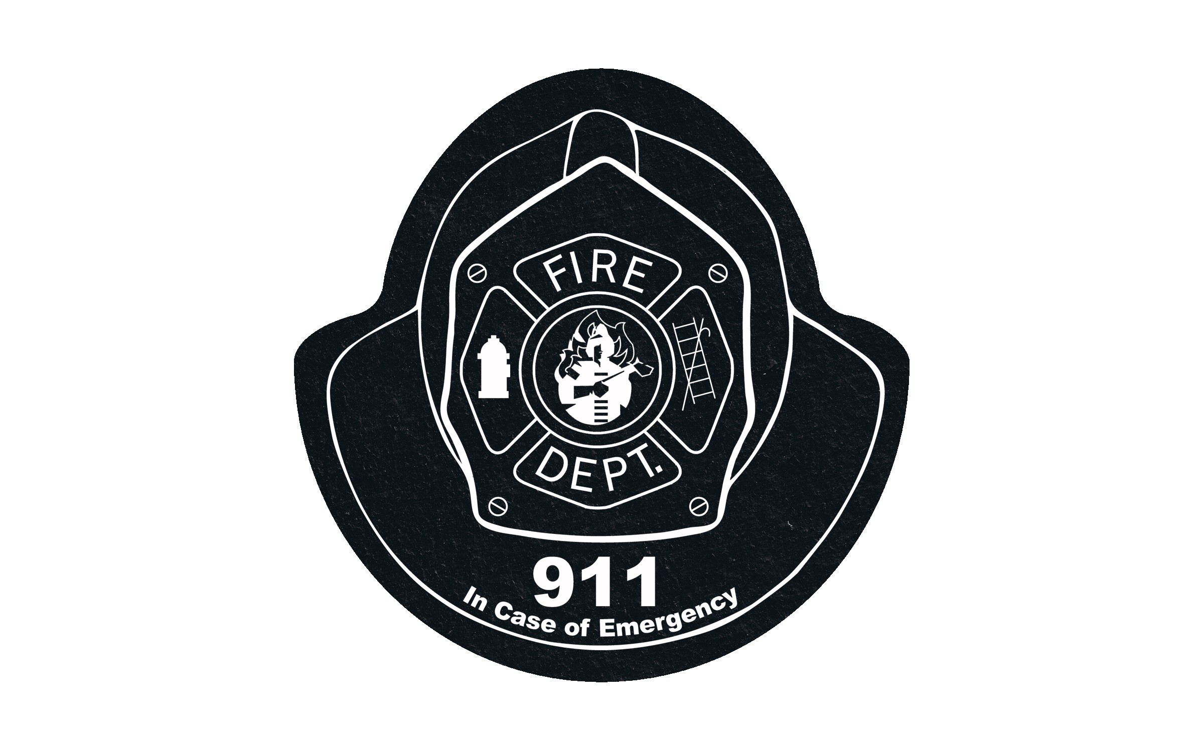 Picture of 5" Standard Flat Tire Fire Helmet Coaster