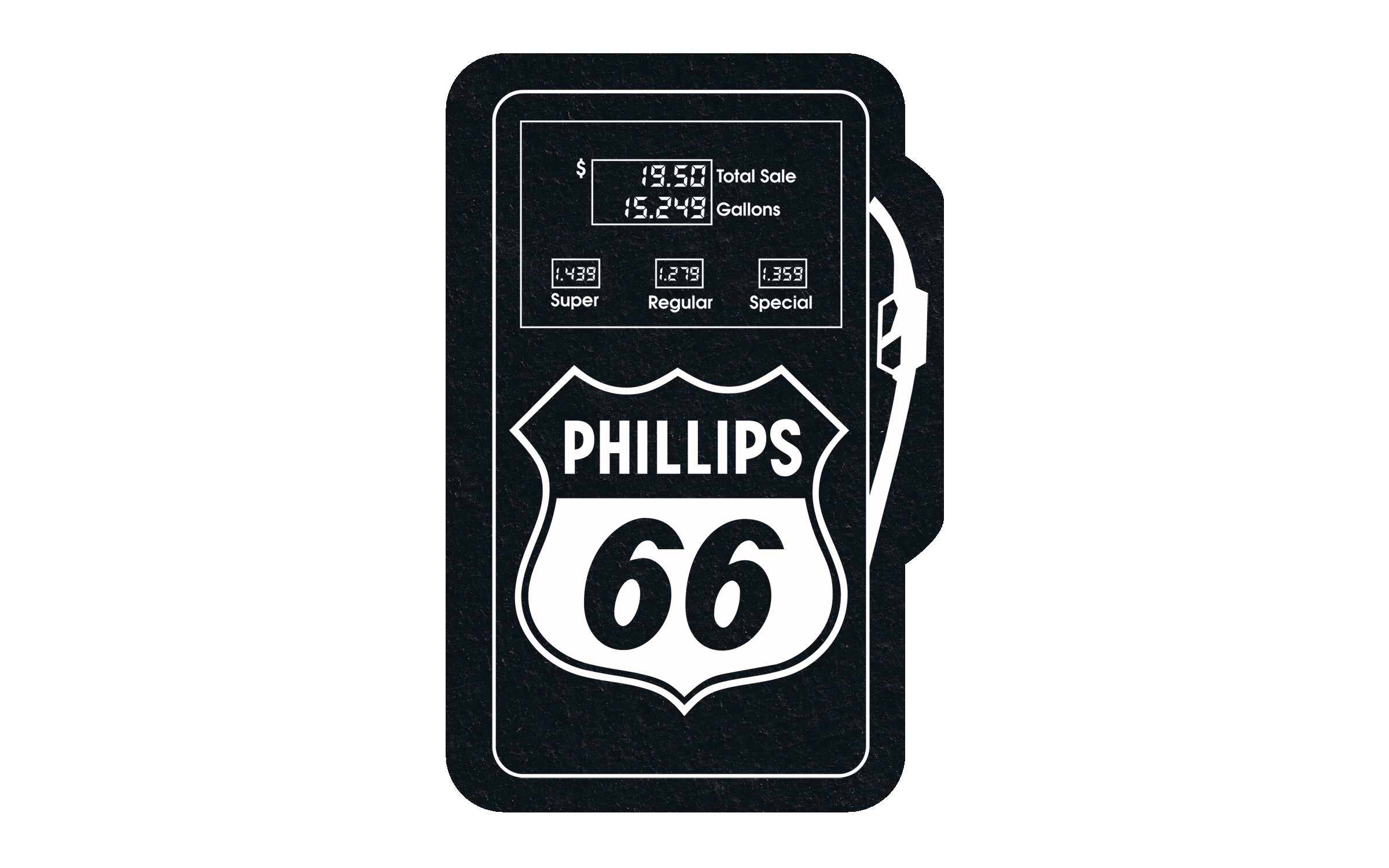 Picture of 5" Standard Flat Tire Gas Pump Coaster