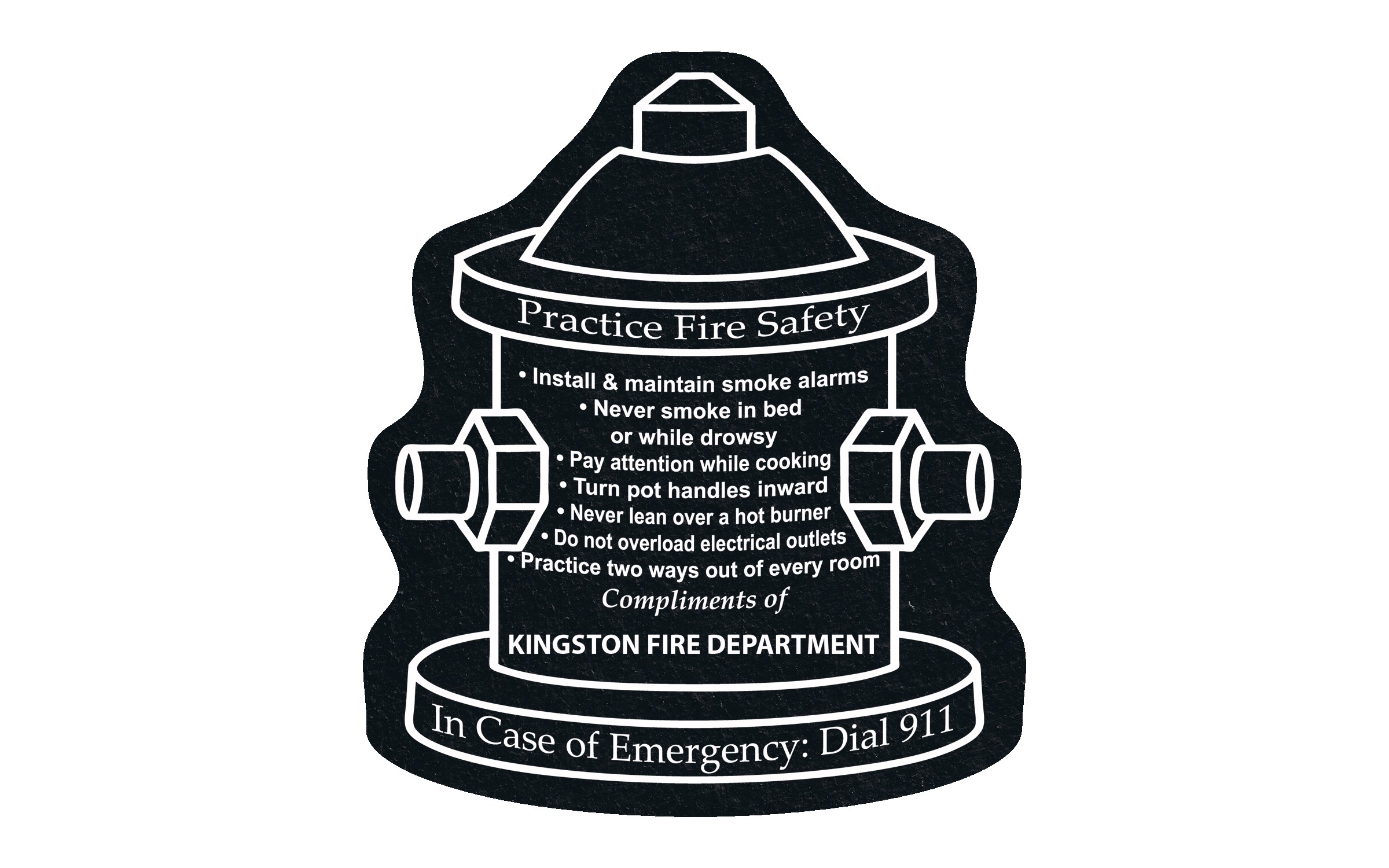Picture of 5" Standard Flat Tire Fire Hydrant Coaster