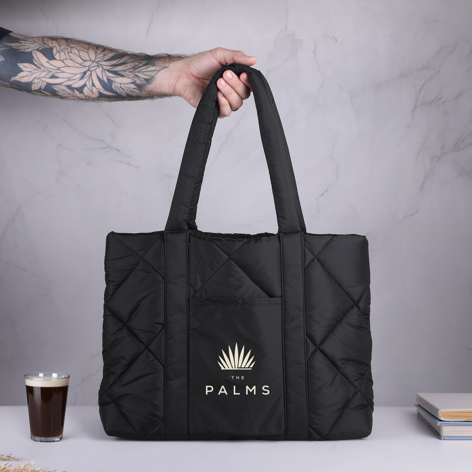 Picture of Quilted Puffer Nylon Tote