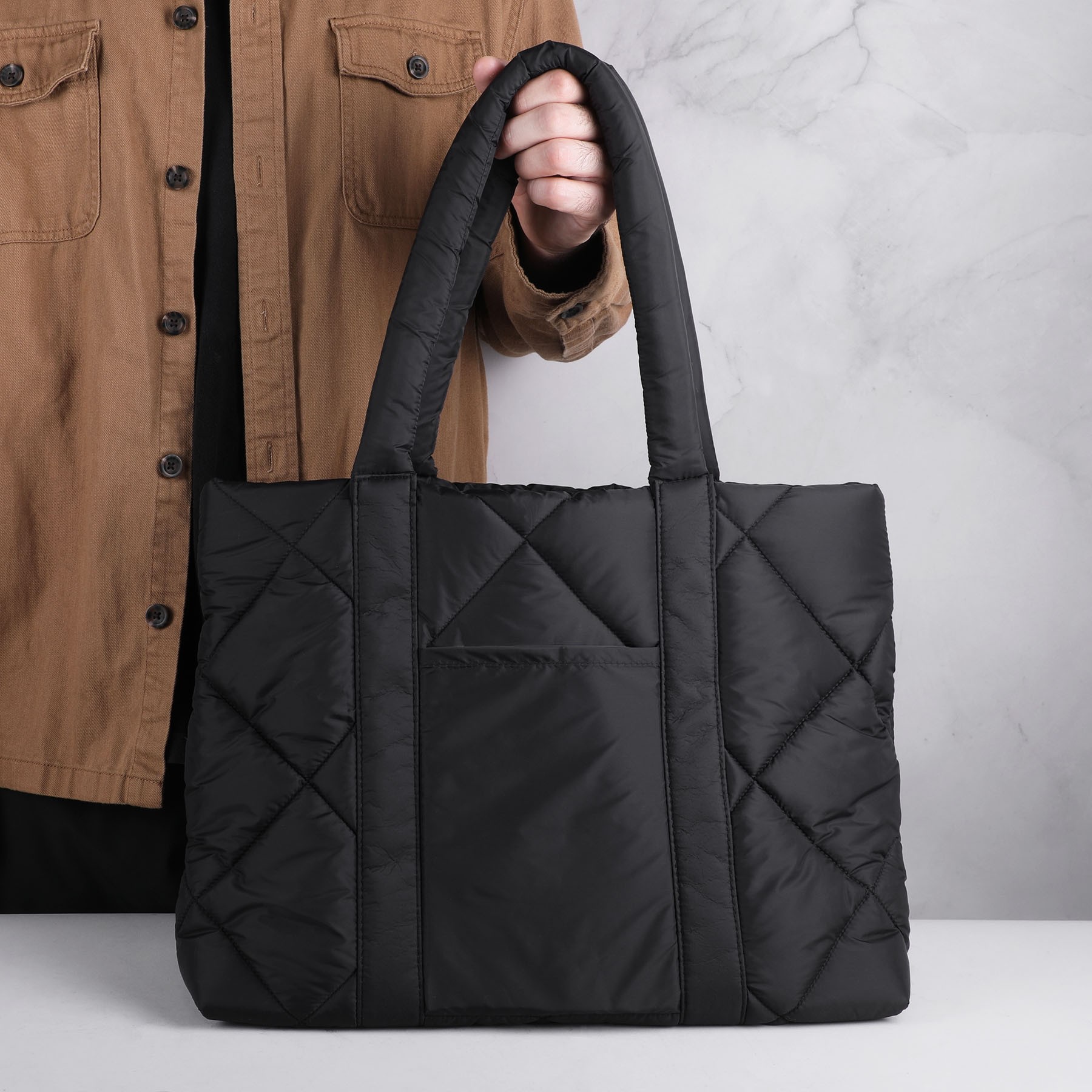 Picture of Quilted Puffer Nylon Tote