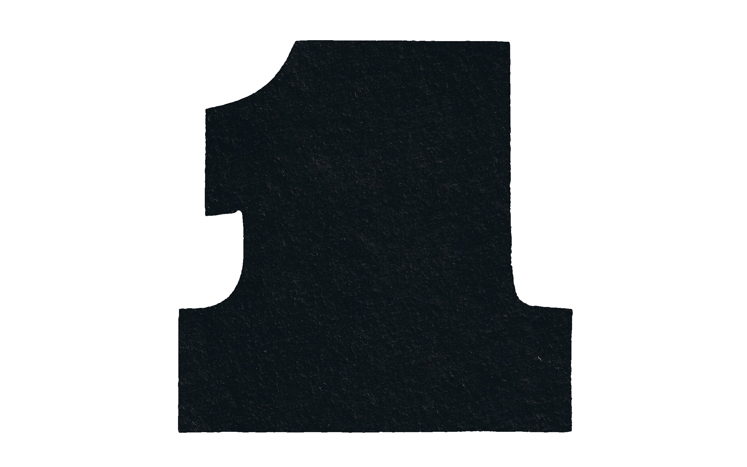 Picture of 5" Standard Flat Tire Number One Shape Coaster
