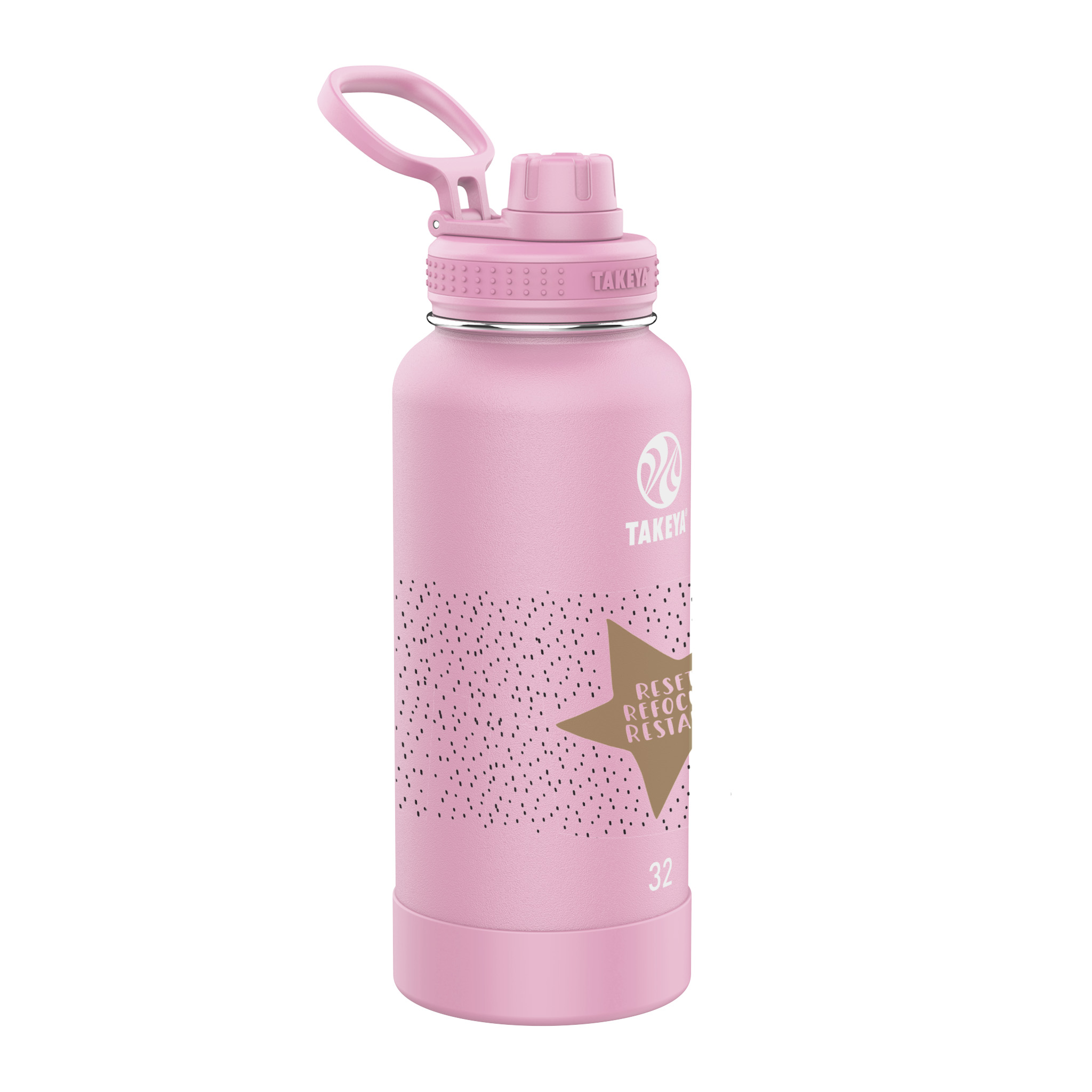 Picture of Takeya® 32 oz. Water Bottle w/Actives Insulated Spout Lid™, Full Color Digital