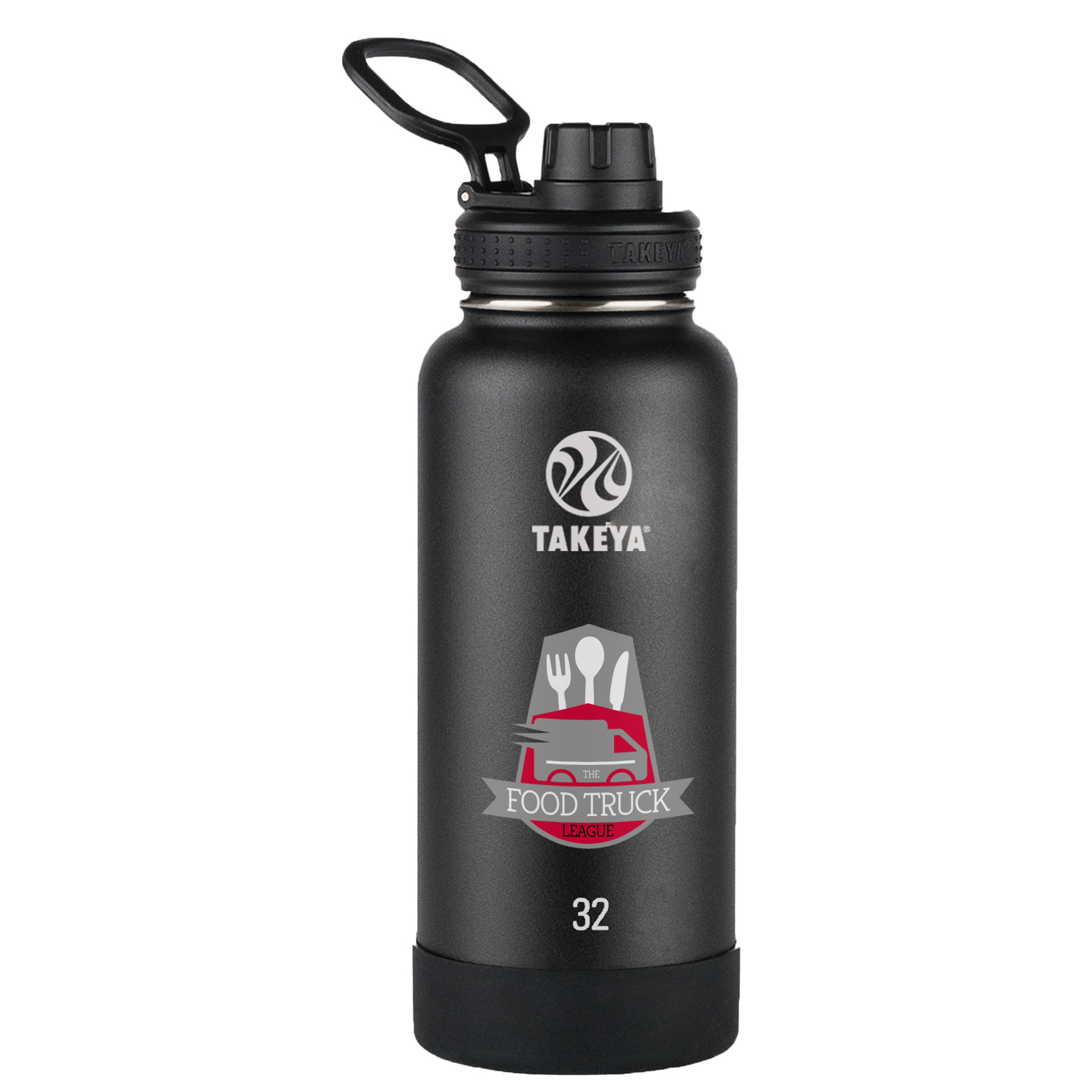 Picture of Takeya® 32 oz. Water Bottle w/Actives Insulated Spout Lid™, Full Color Digital