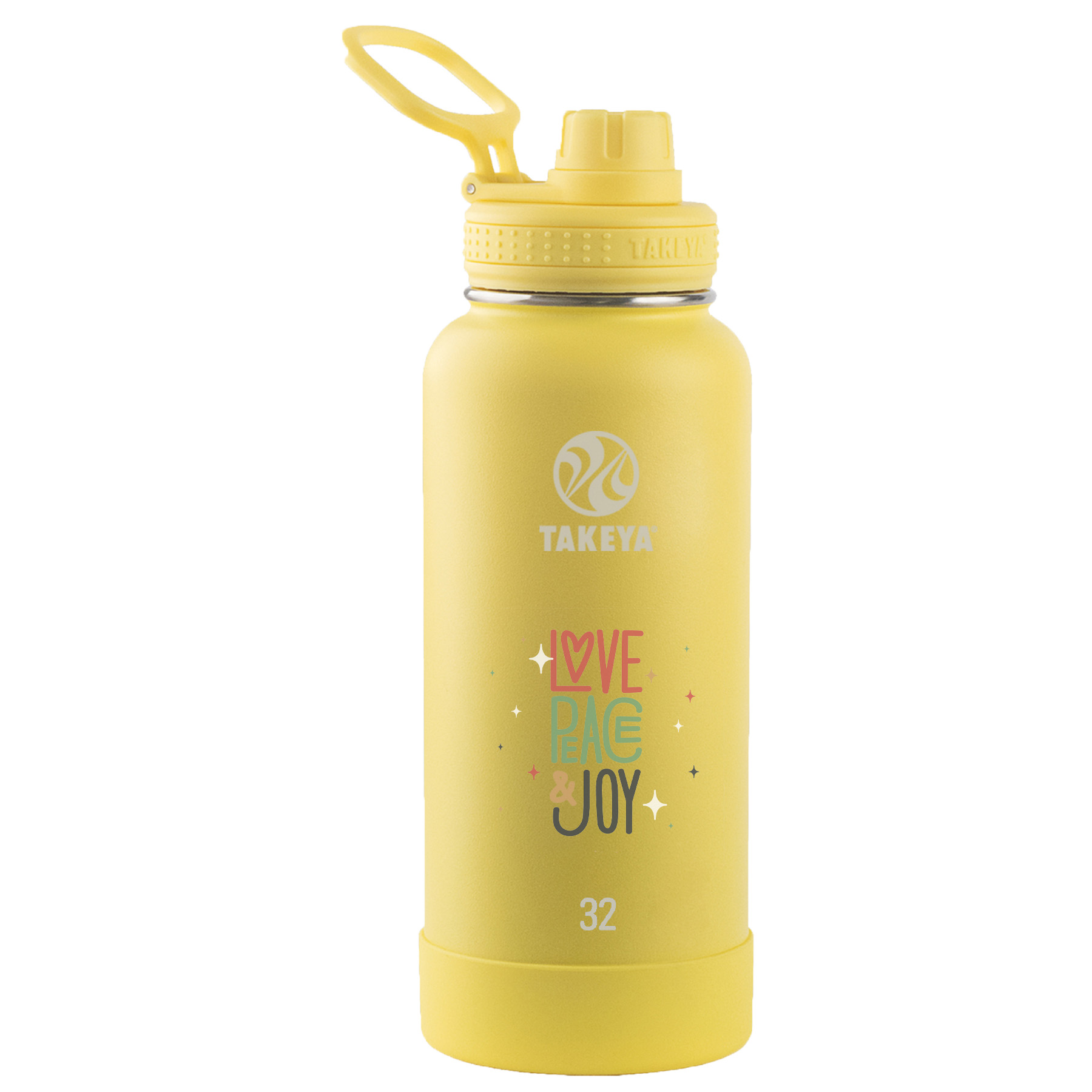 Picture of Takeya® 32 oz. Water Bottle w/Actives Insulated Spout Lid™, Full Color Digital