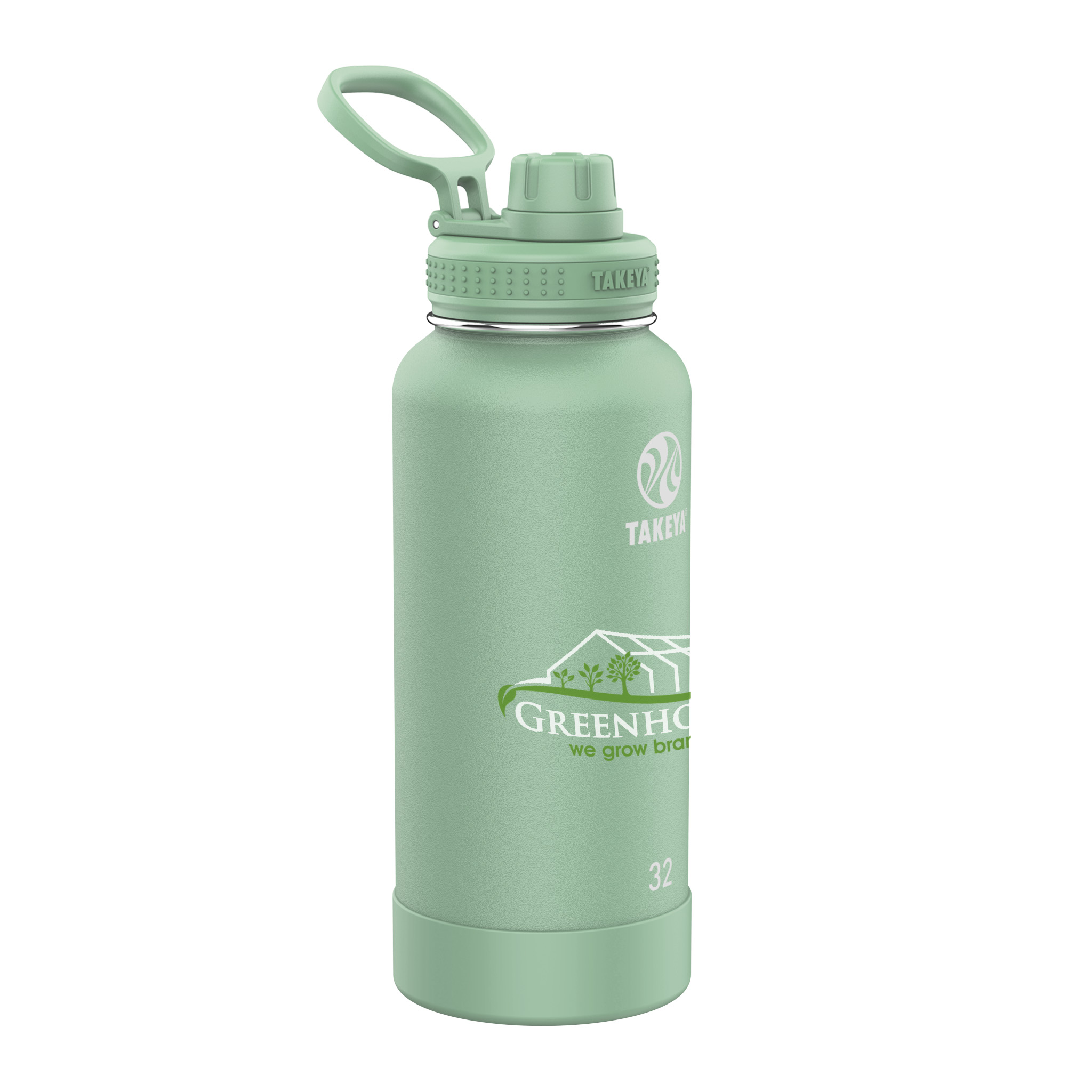 Picture of Takeya® 32 oz. Water Bottle w/Actives Insulated Spout Lid™, Full Color Digital