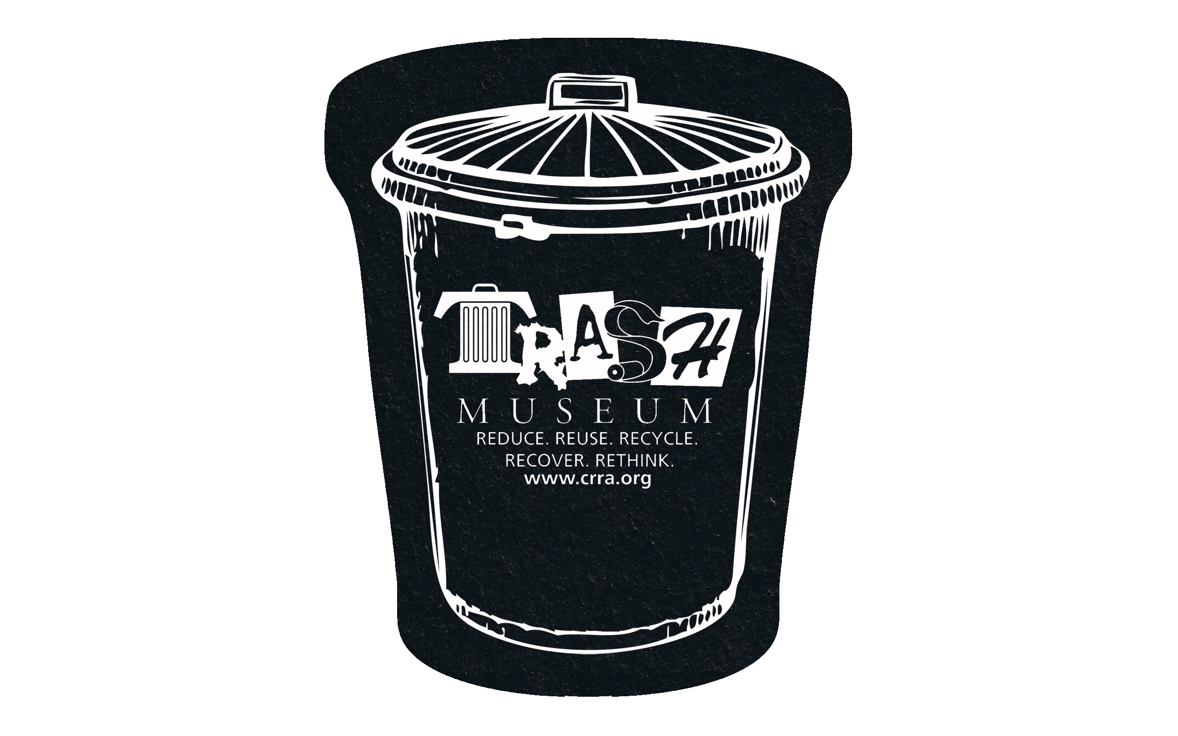 Picture of 5" Standard Flat Tire Trash Can Coaster