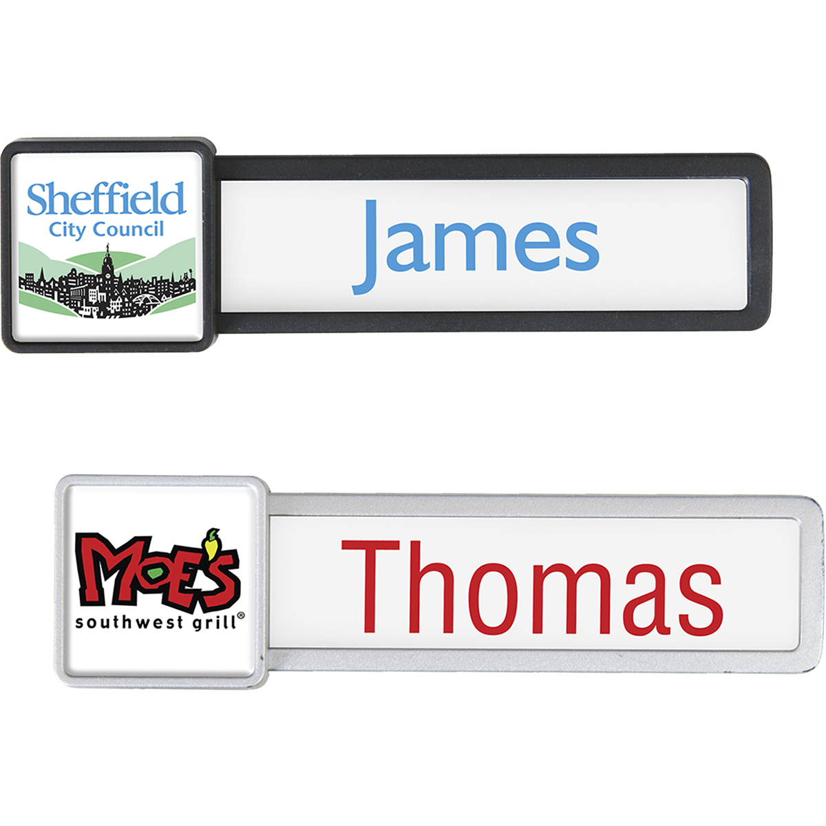 Picture of Reusable Name Badge with Square