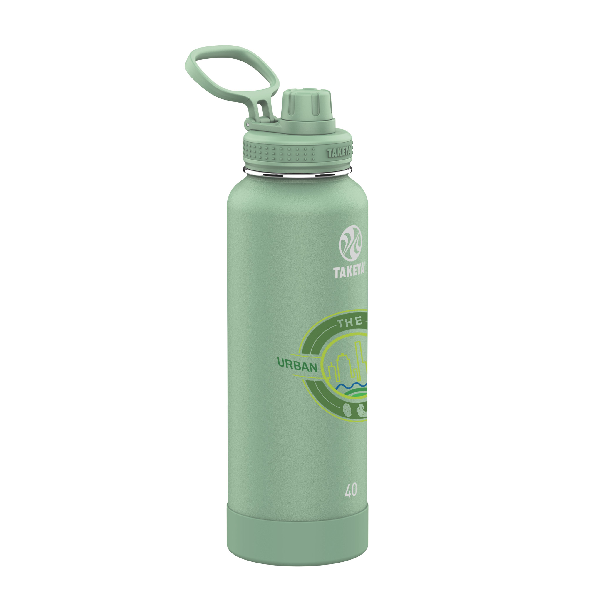 Picture of Takeya® 40 oz. Water Bottle with Actives Insulated Spout Lid™, Full Color Digital