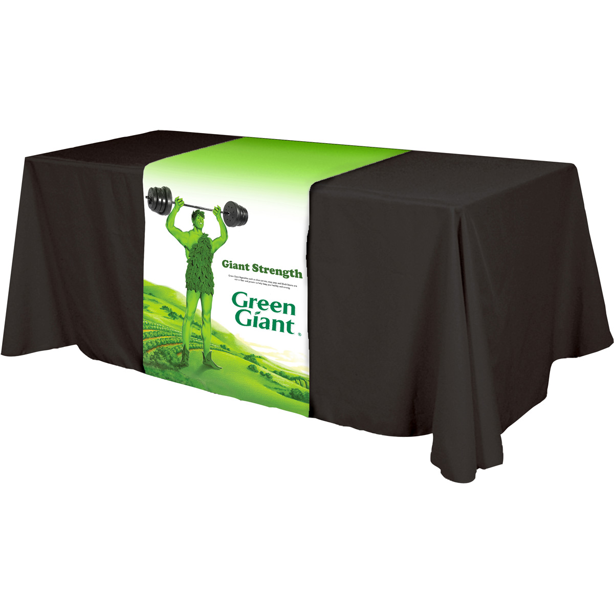 Picture of Table Runner - (Front, Top, Back) - All Over Dye Sub