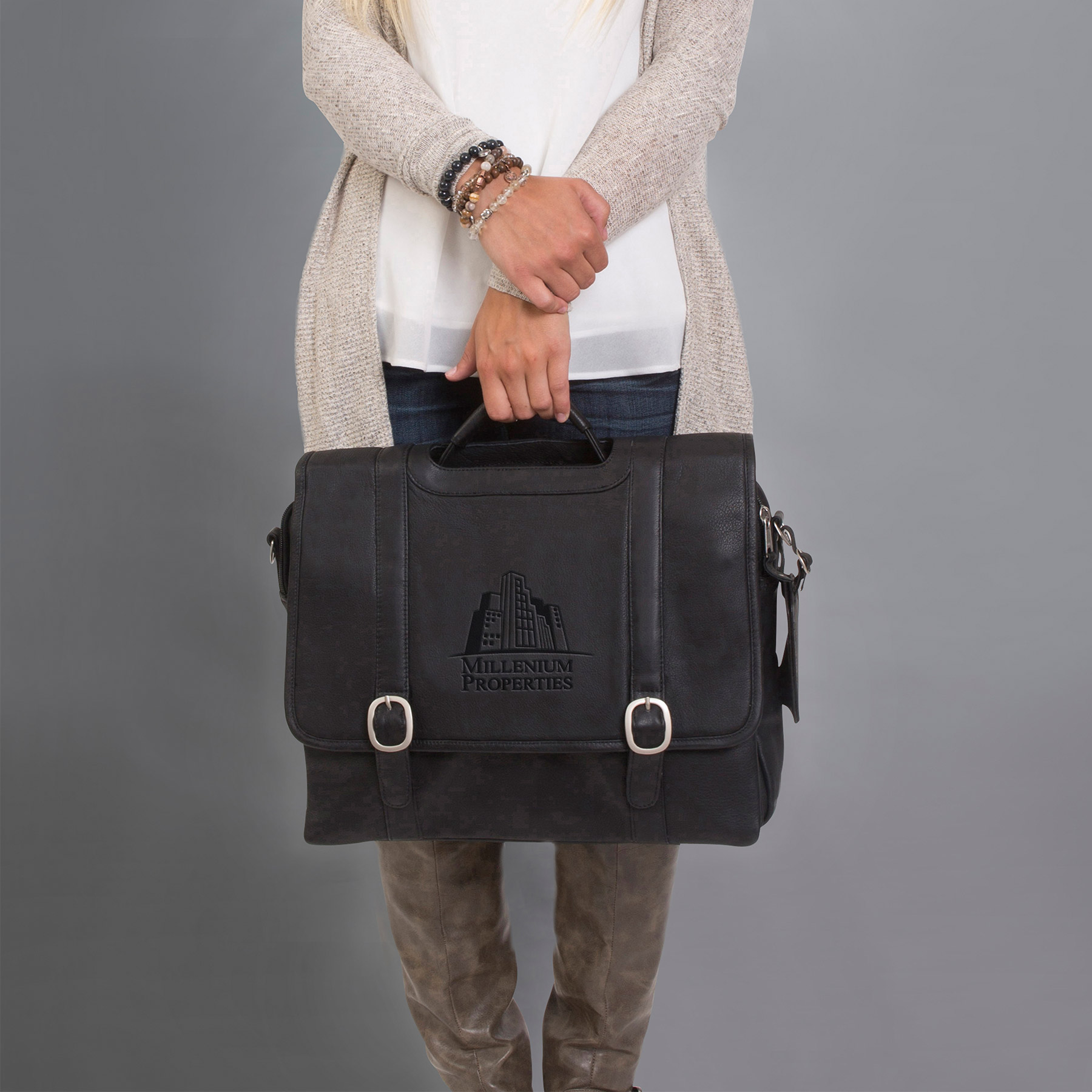 Picture of Willow Rock Leather Computer Briefcase