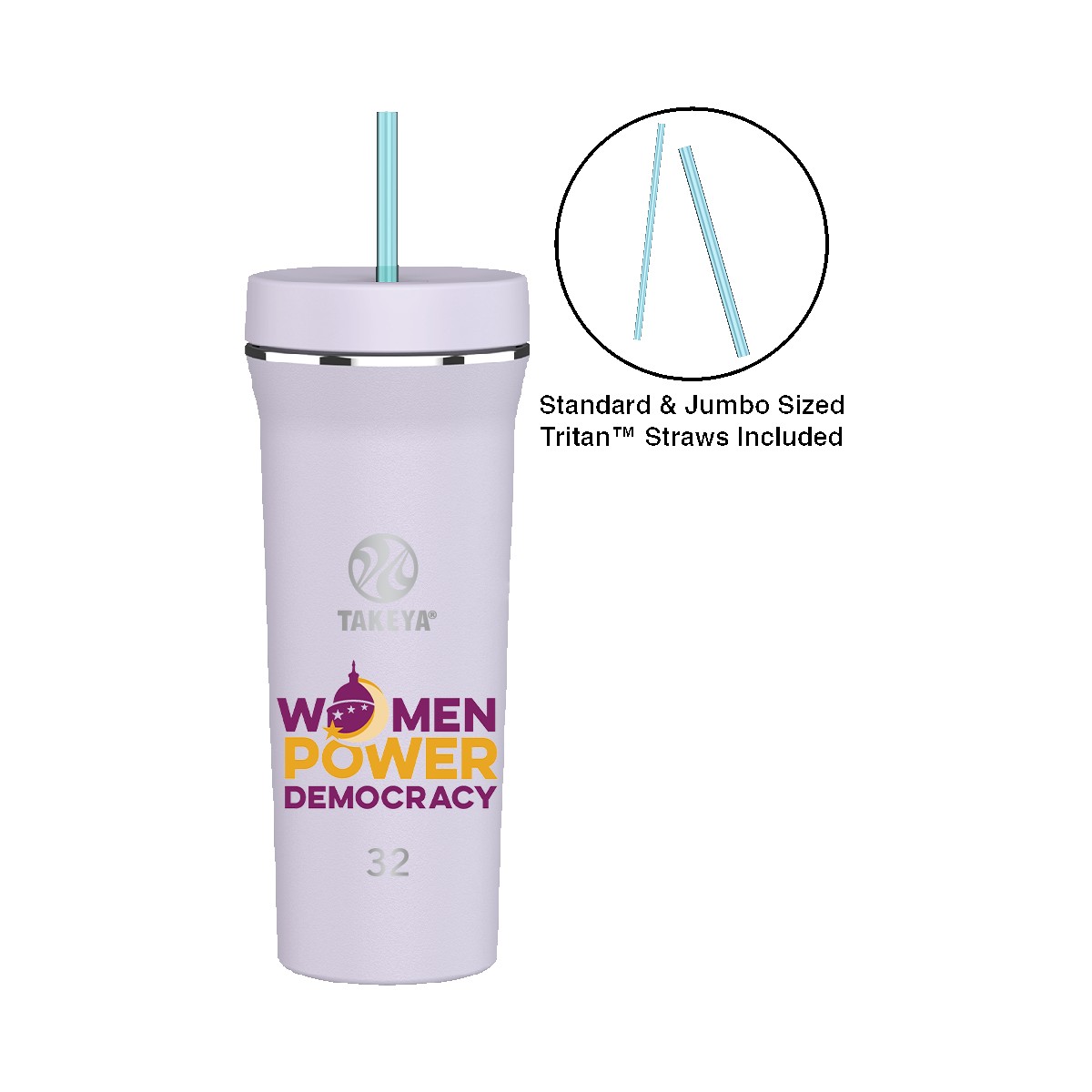 Picture of Takeya® 32 oz. Straw Tumbler, Full Color Digital