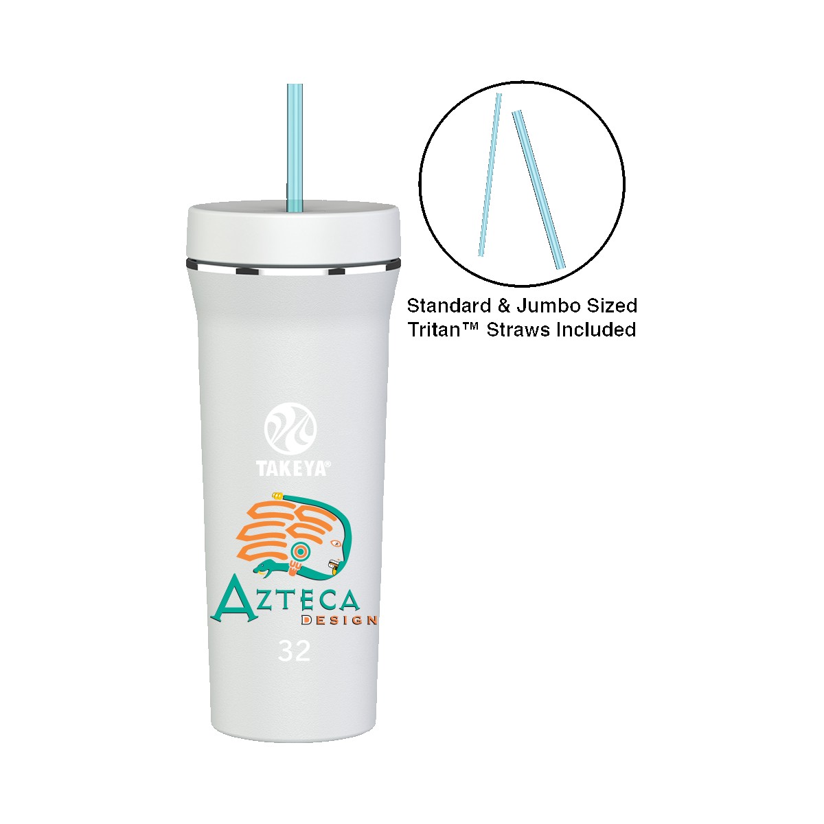 Picture of Takeya® 32 oz. Straw Tumbler, Full Color Digital
