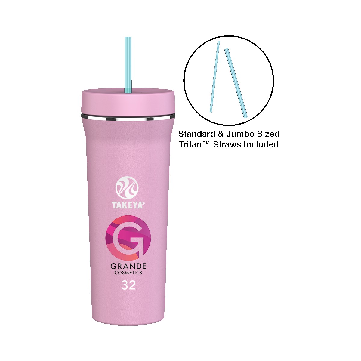 Picture of Takeya® 32 oz. Straw Tumbler, Full Color Digital