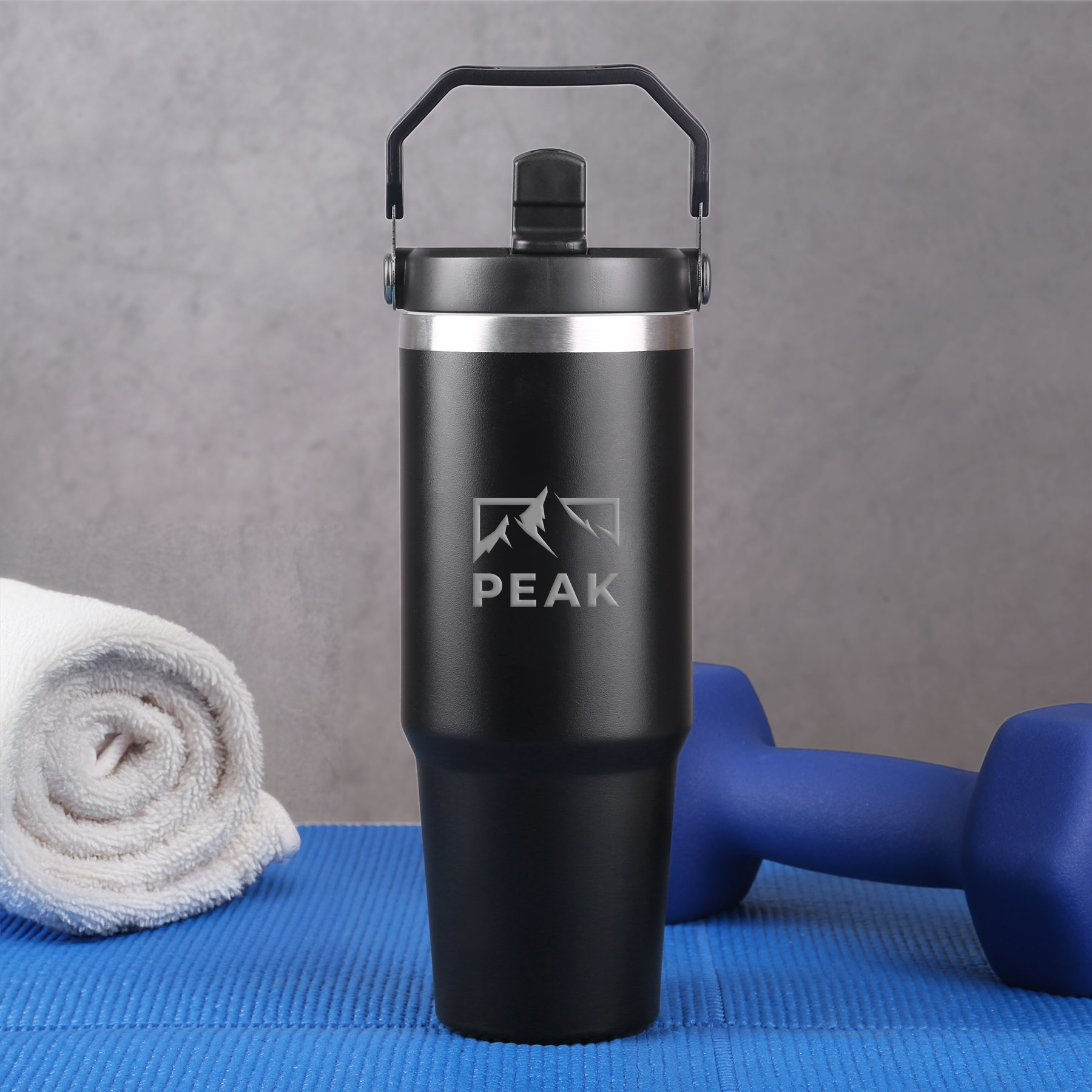 Picture of Voyager 30 oz. Flip Straw Tumbler