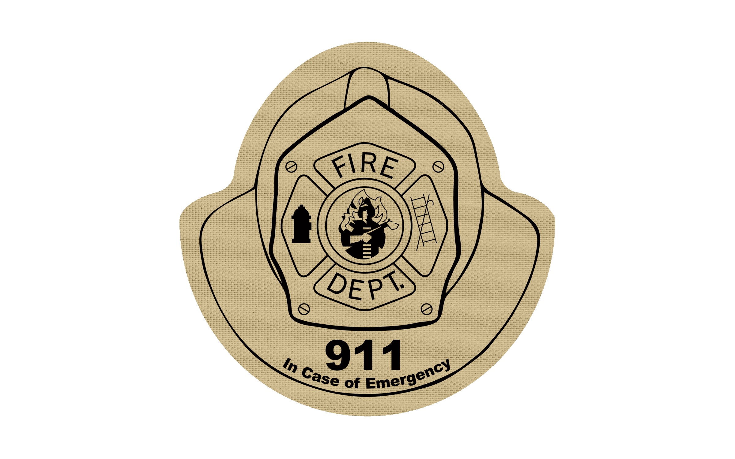 Picture of 5" Standard Rubber Fire Helmet Jar Opener