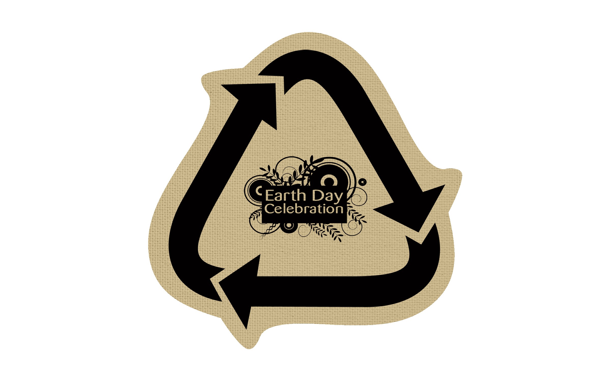 Picture of 5" Standard Rubber Recycle Arrows Jar Opener