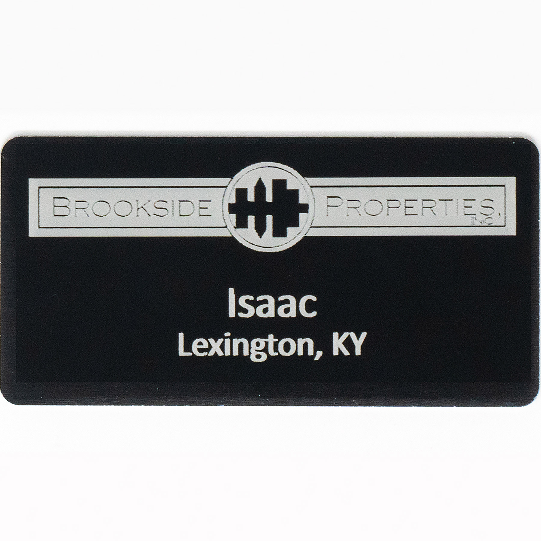 Picture of Silver City Metal Name Badge: 1.5" x 3"