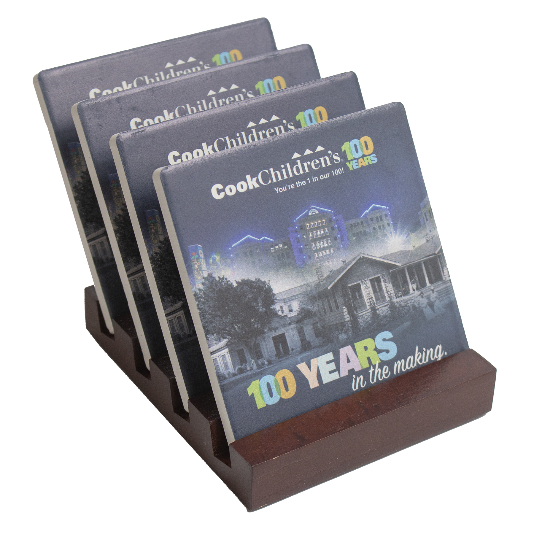 Picture of Square Ceramic Coaster Set